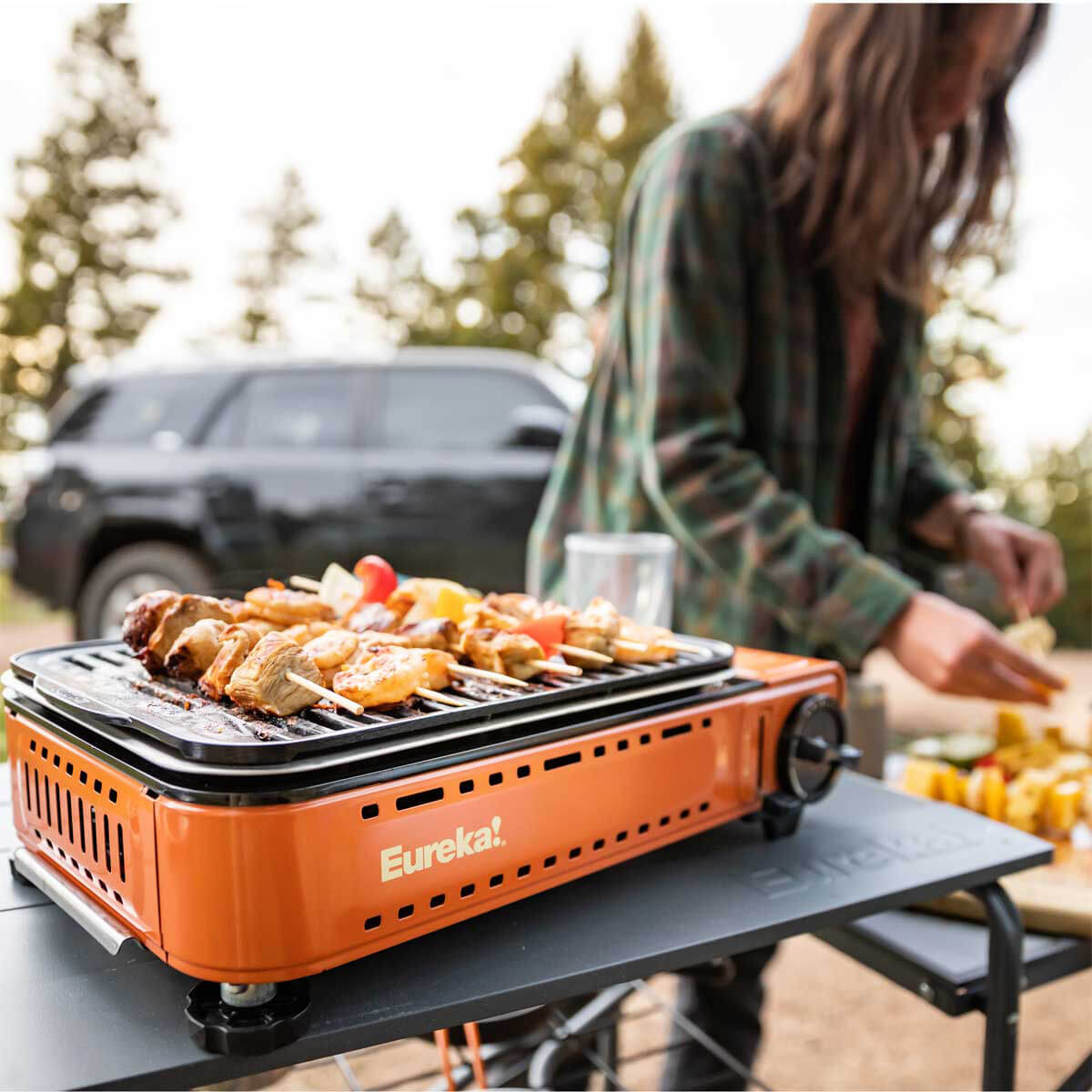Eureka SPRK Camp Grill - Portable Outdoor Gas Grill for Camping, Picnics & Backyard BBQs - Compact & Lightweight Design for Easy Travel & Adventure Cooking