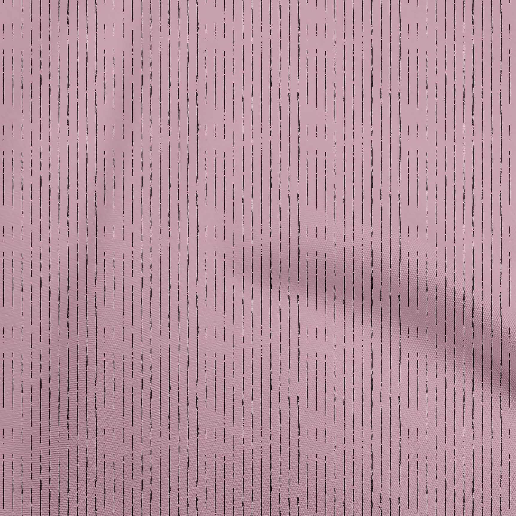 Velvet Pink Striped Fabric by The Yard - 58 Inch Wide Printed Sewing Material for DIY Clothing, Dresses & Home Decor | Soft & Durable for Quilting, Crafts & Apparel Making
