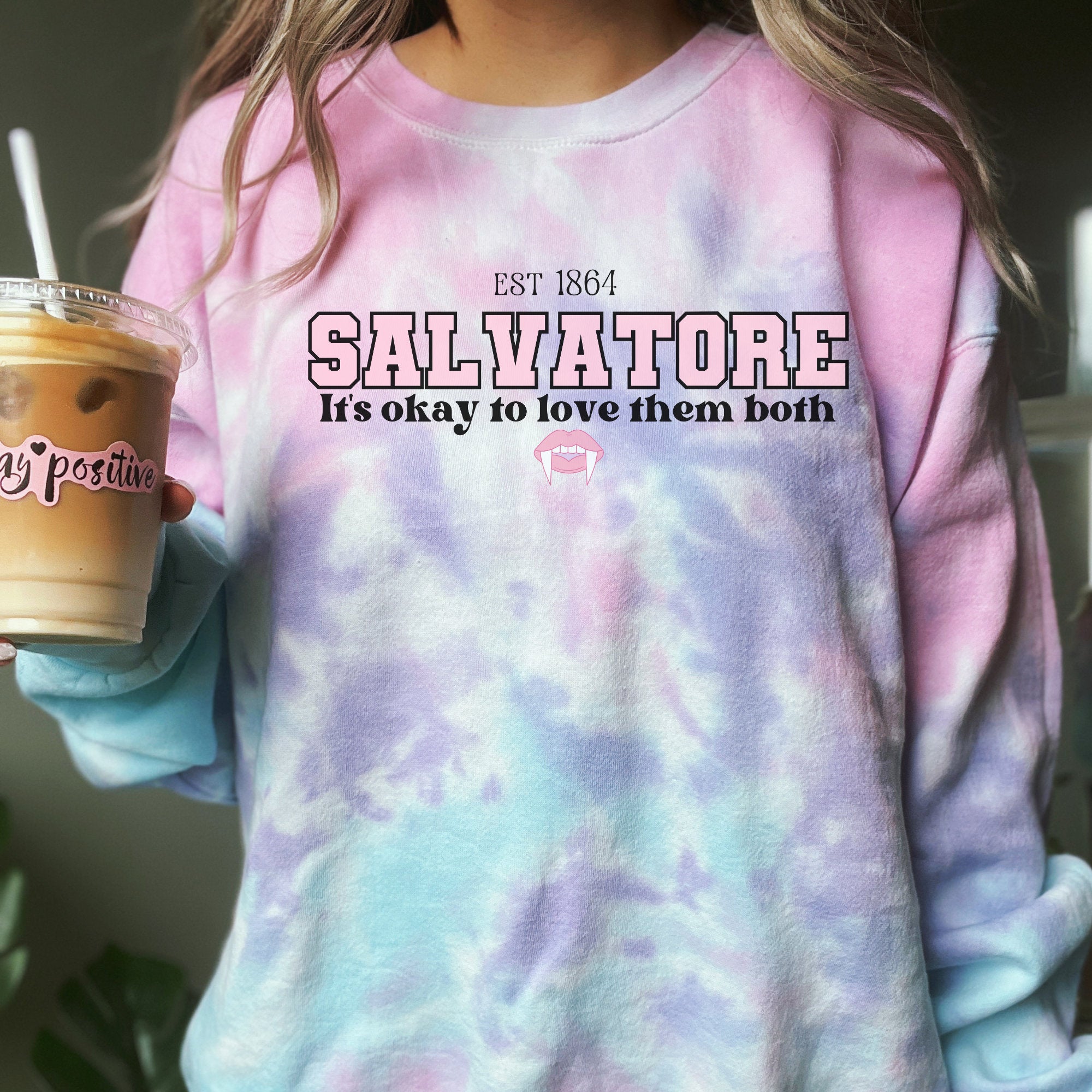 Salvatore Brothers Sweater | The Vampire Diaries TVD Merch | Damon Salvatore Hoodie | Mystic Falls Fan Gift | Cozy Pullover for Vampire Diaries Lovers & Supernatural TV Show Fans