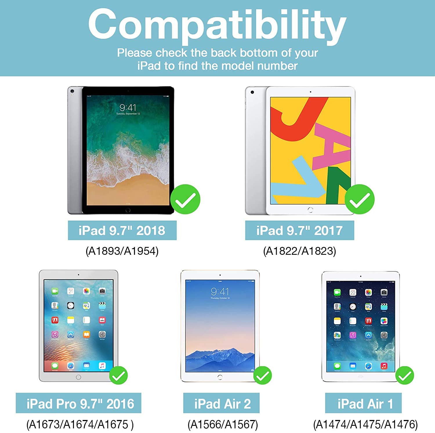 Premium PU Leather iPad Case for iPad 9.7 (2017/2018), iPad Air 1/2, iPad 6th/5th Gen - Slim Business Folio Cover with Auto Wake/Sleep & Bible Verse Jeremiah 29:11 - Perfect for Work, Travel and Daily Use