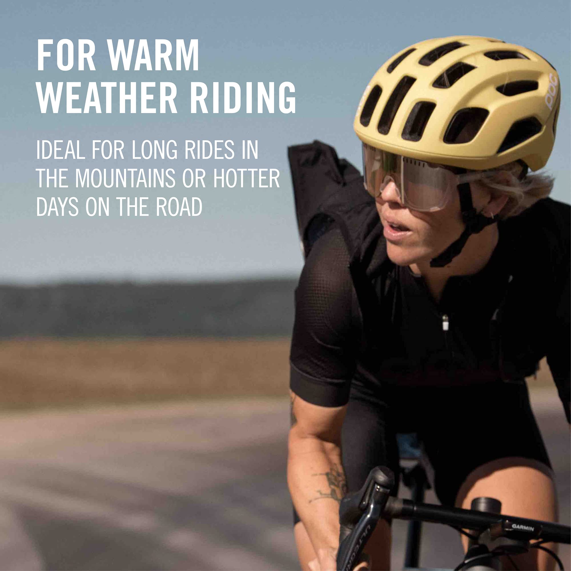 POC Ventral Air Spin Bike Helmet - Lightweight, Ventilated, MIPS Protection - Uranium Black Matte (Size S) - Ideal for Road Cycling, Mountain Biking & Commuting