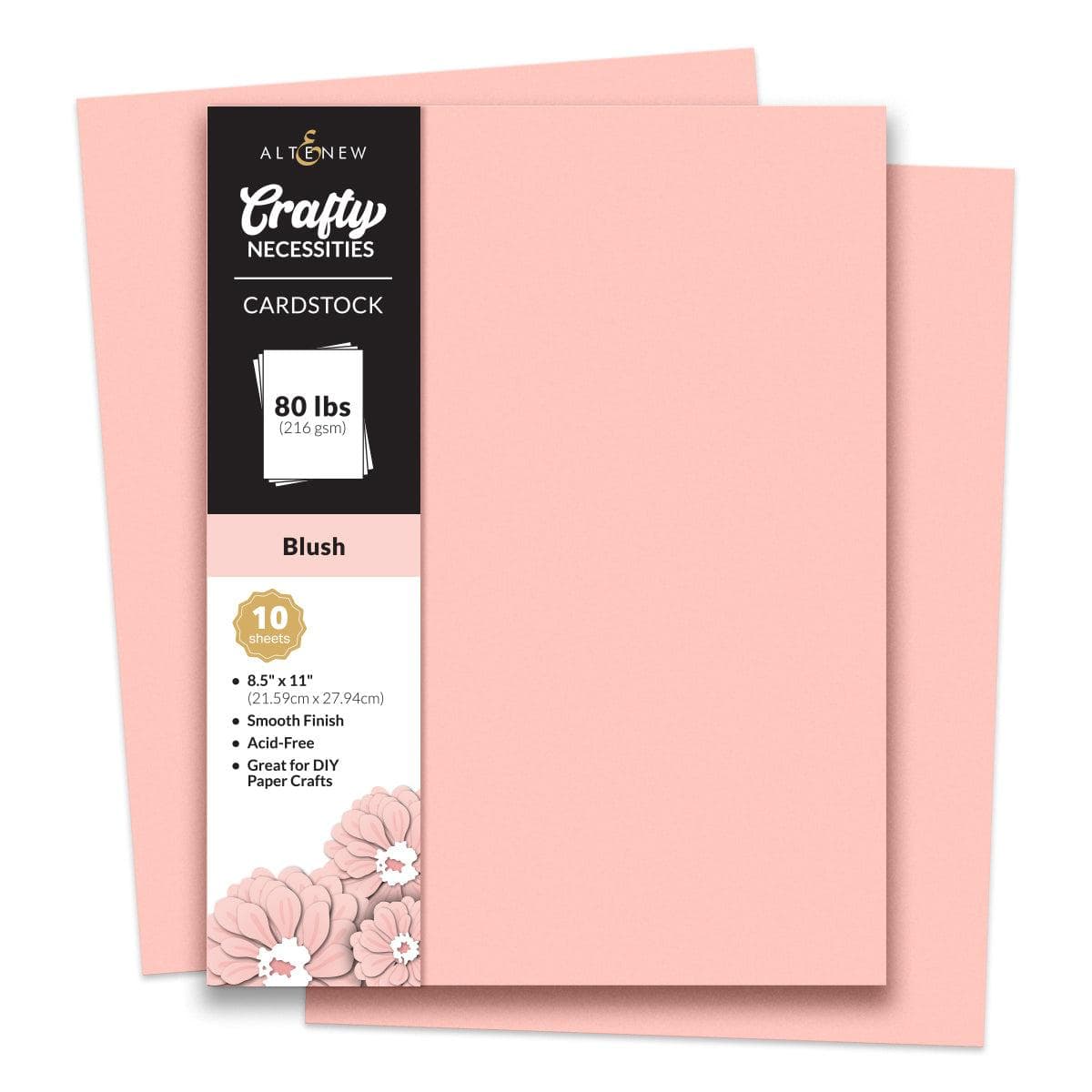 Premium Blush Cardstock for Scrapbooking & DIY Crafts - 10 Sheets/Set - Perfect for Greeting Cards, Invitations & Paper Art Projects