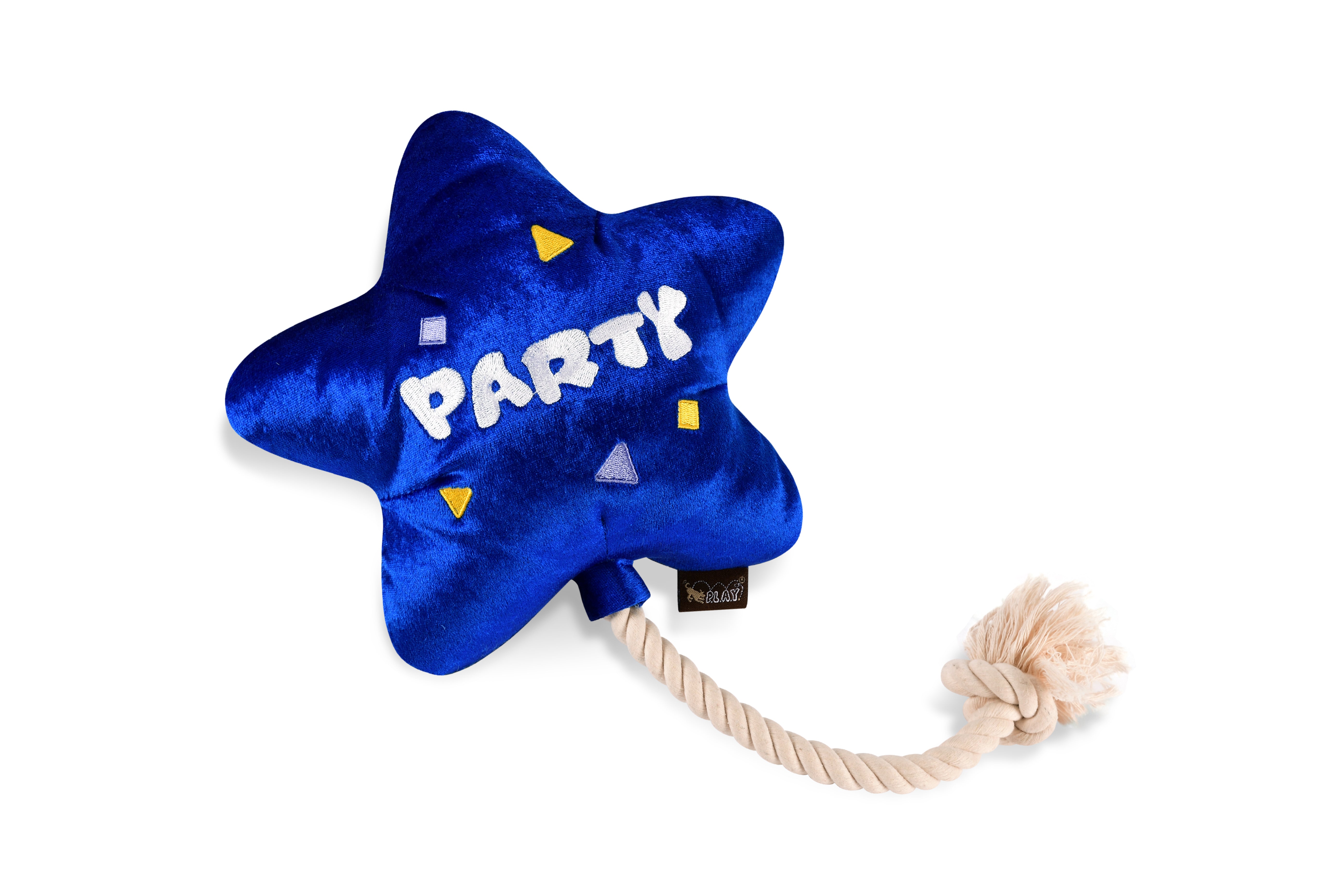 Party Time™ Dog Plush Toy - El Globo Fiesta Fun Chew Toy for Pets | Durable & Cute Dog Birthday Gift | Perfect for Playtime, Training Rewards & Puppy Teething Relief