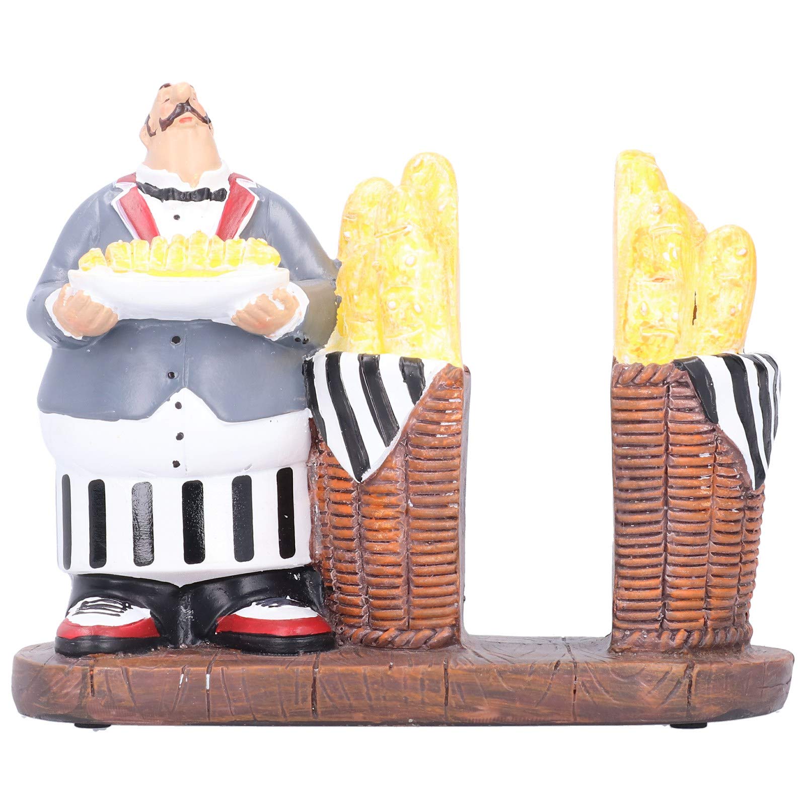 Decorative Resin Tissue Paper Towel Holder - Chef Figurine Napkin Dispenser for Kitchen, Coffee Shop & Home Decor | Perfect for Restaurants, Cafes and Dining Table Organization