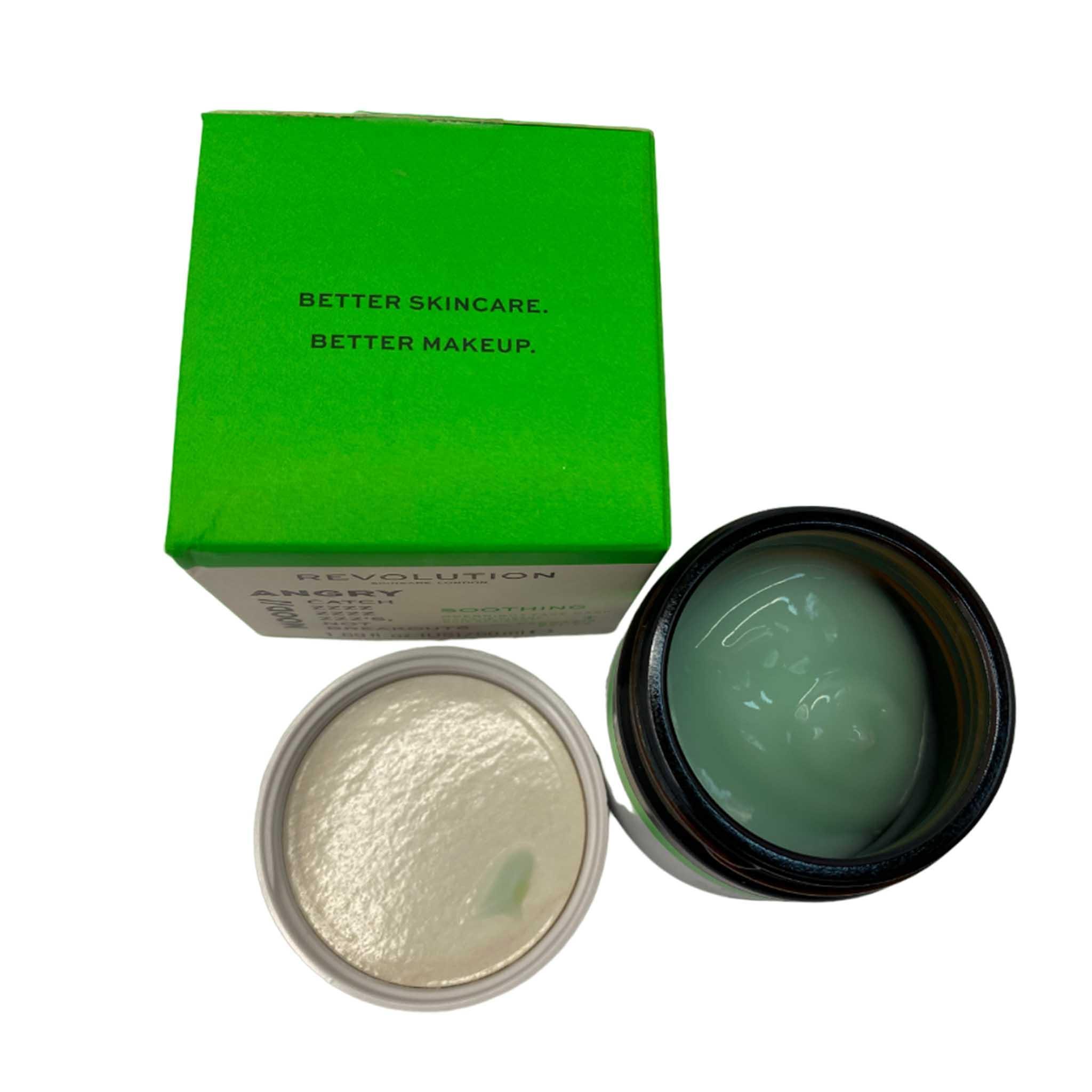 Revolution Soothing Overnight Face Mask with Cannabis Sativa - 24 Pcs Box - Hydrating & Calming Night Treatment for Dry & Sensitive Skin - Perfect for Nighttime Skincare Routine