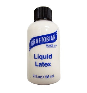 Graftobian Clear Liquid Latex for Special Effects Makeup - 2 oz Bottle - Perfect for Halloween, Cosplay, and SFX Prosthetics
