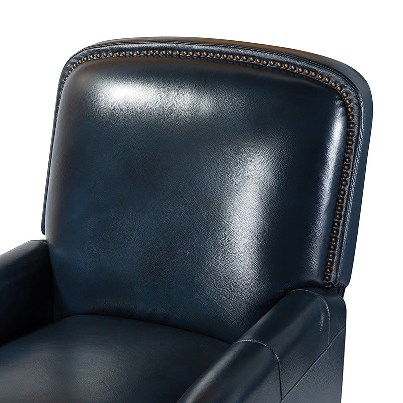 Claudia Genuine Leather Cigar Glider Recliner Chair - Premium Leather Rocking Recliner for Living Room, Nursery & Relaxation | Comfortable Gliding Motion for Nursing Mothers & Seniors