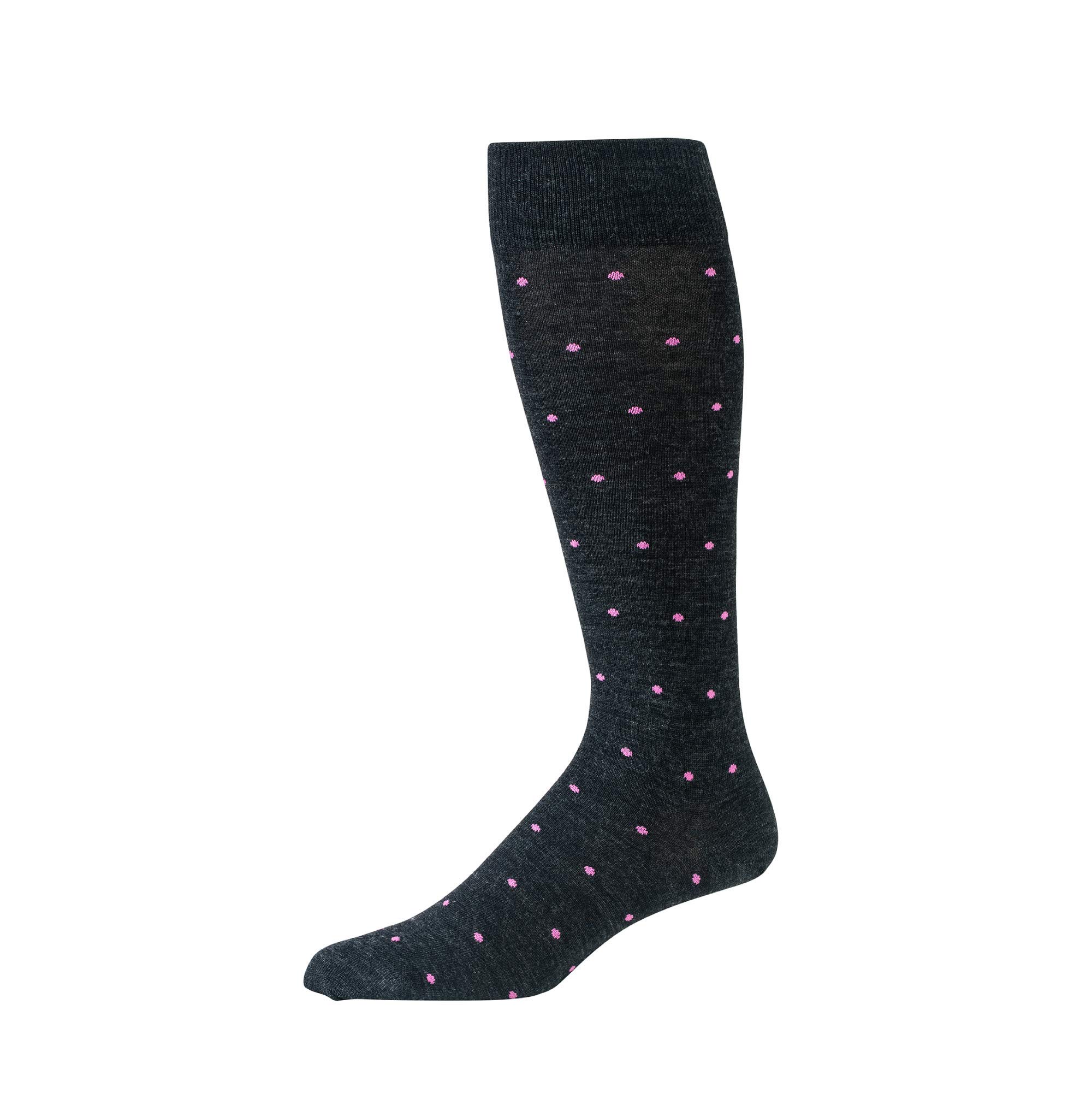 Premium Merino Wool Over-the-Calf Dress Socks for Men - Breathable, Comfortable & Stylish Patterned Socks - Perfect for Business, Office & Formal Occasions