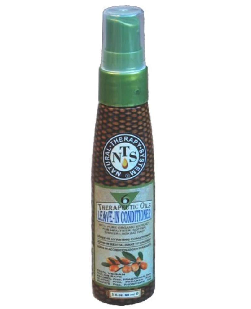 Six Organic Oils Leave-in Conditioner for Dry Damaged Hair - Travel Size 2oz - Perfect for On-the-Go Hydration & Hair Repair