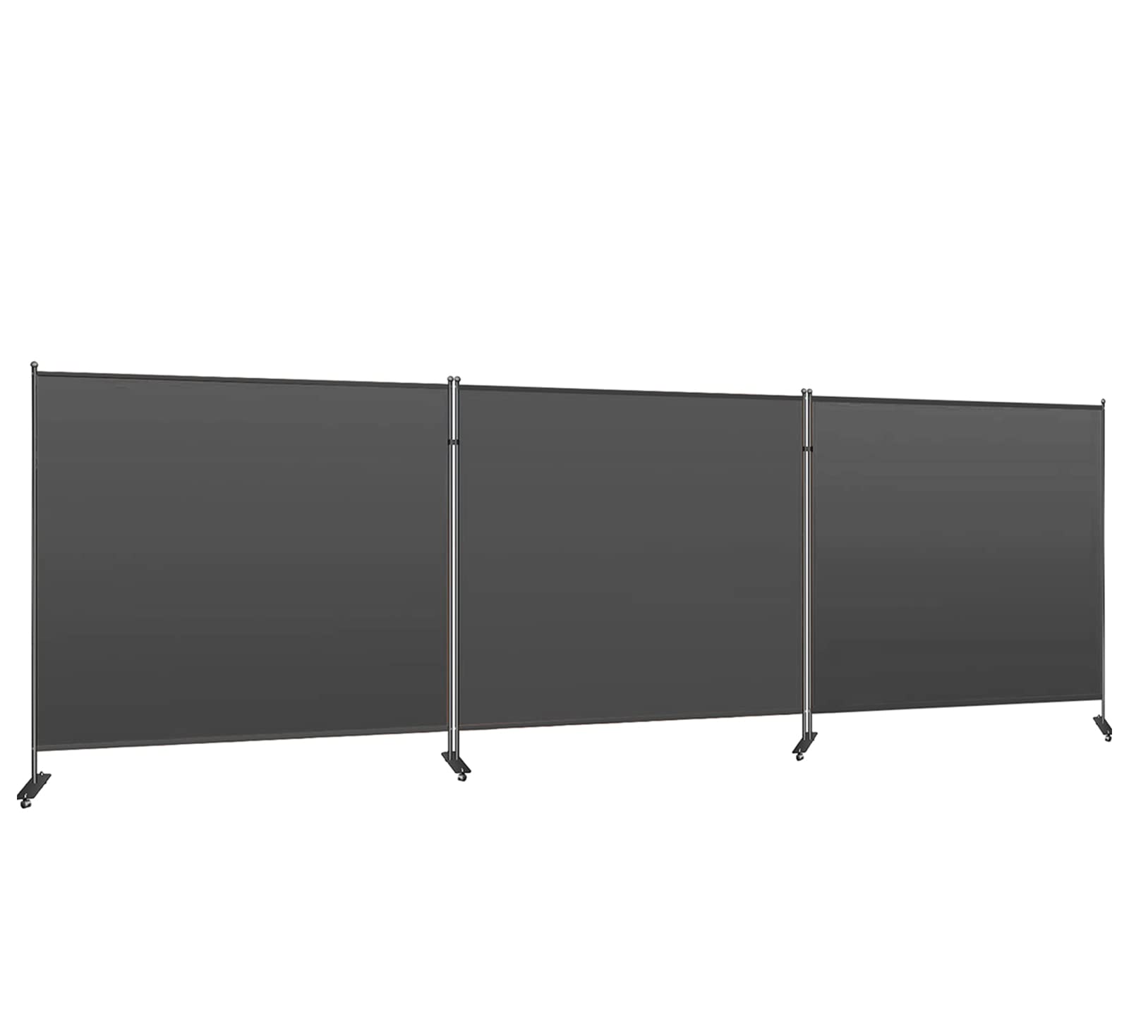 3-Panel Black Freestanding Room Divider Screen - 213