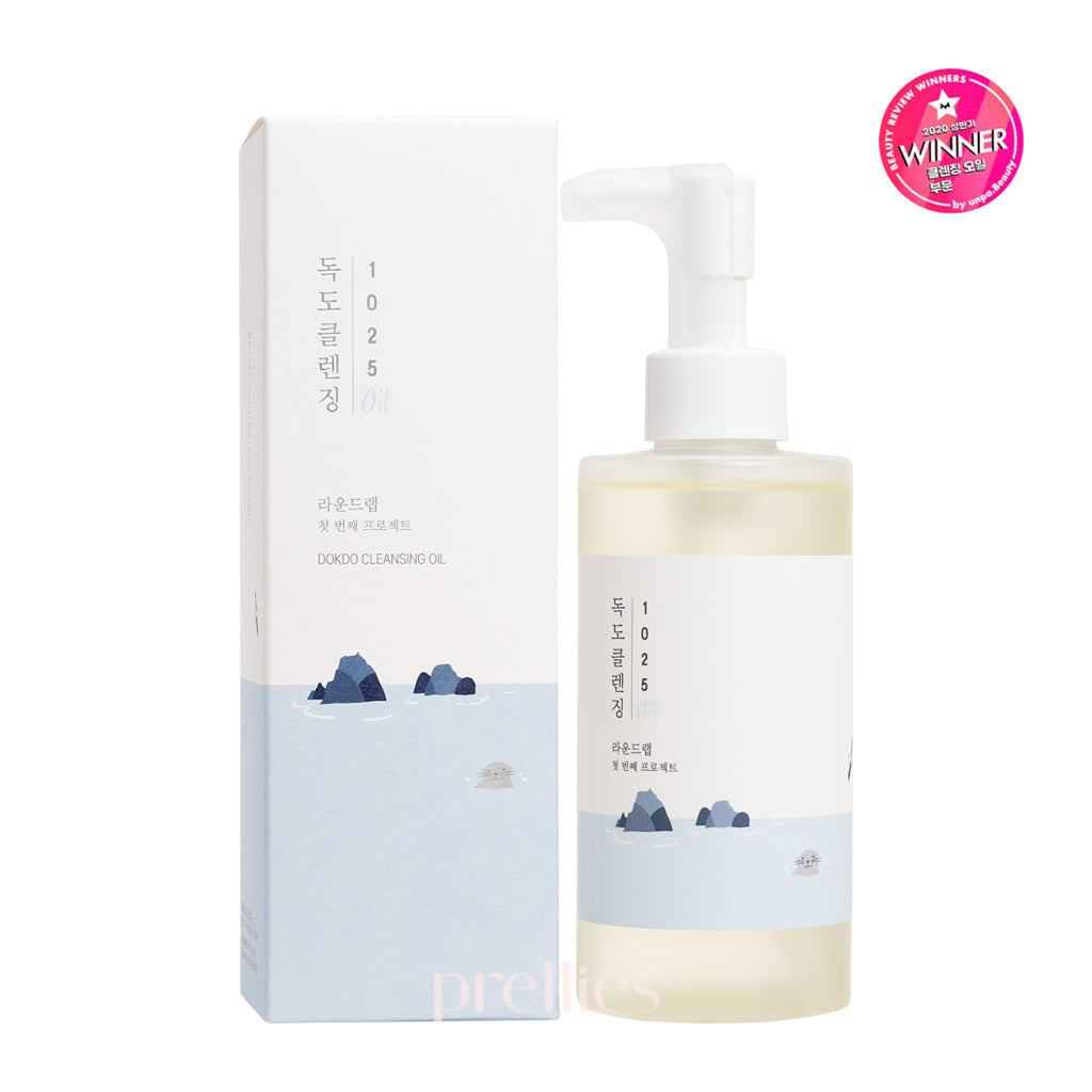 ROUND LAB 1025 Dokdo Cleansing Oil 200ml - Gentle Facial Cleanser for Sensitive Skin | Deep Cleansing & Makeup Removal | Perfect for Daily Skincare Routine
