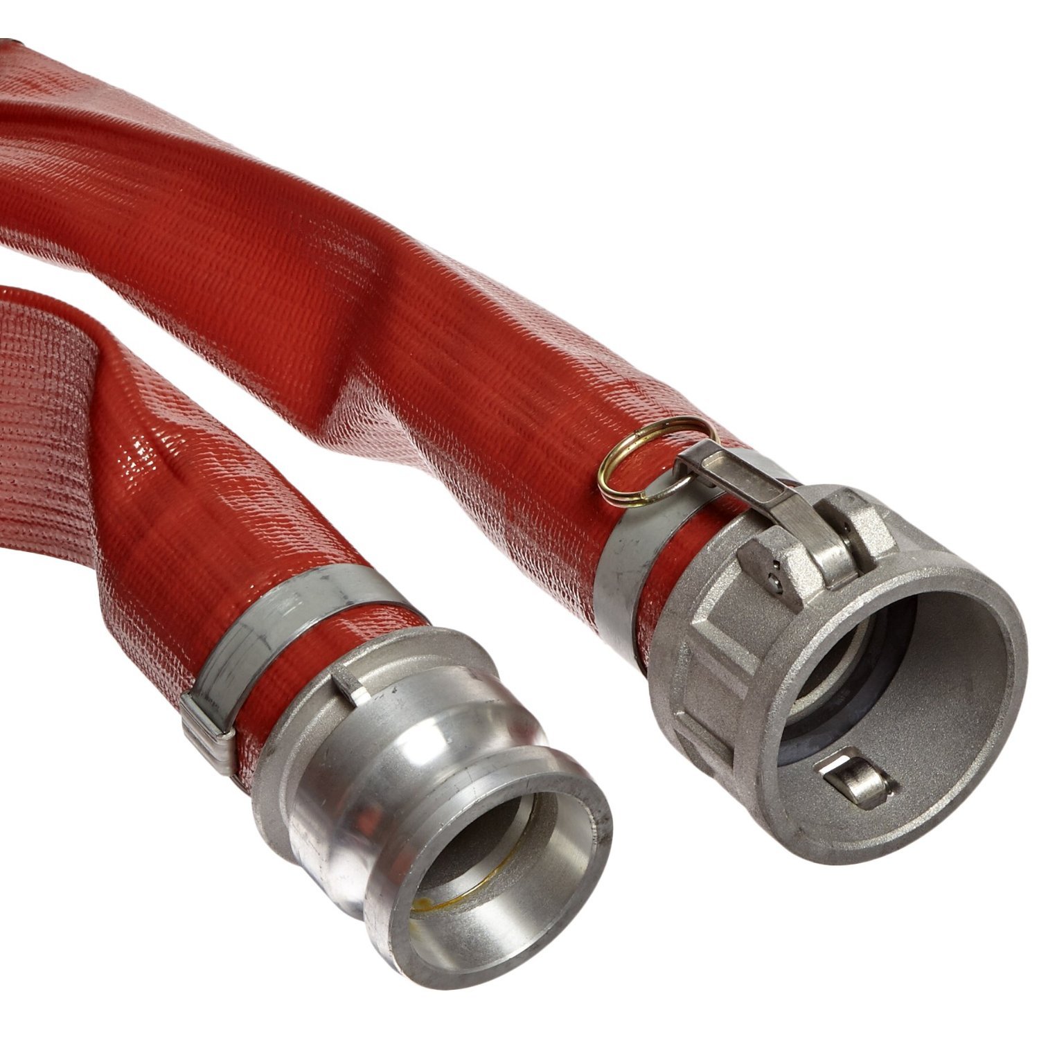250ft Red PVC Discharge Hose Assembly with 4