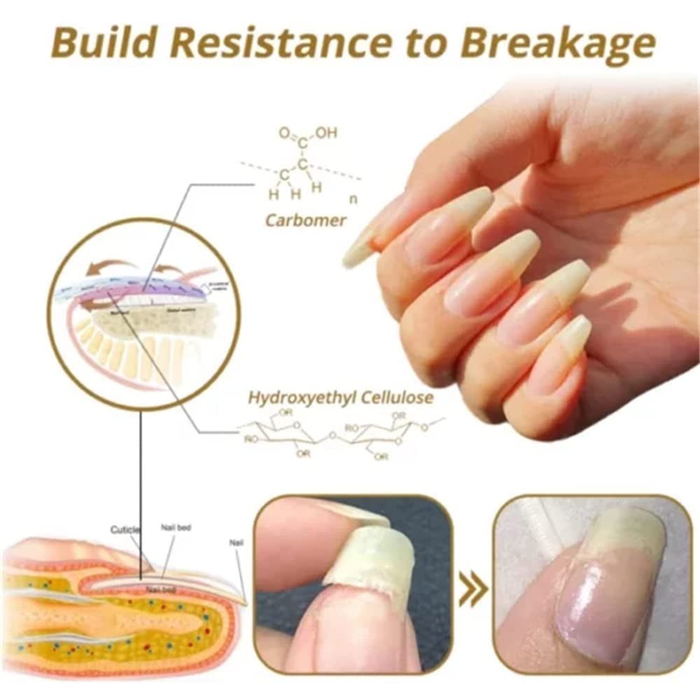 Fast-Acting Nail Growth & Strengthening Serum - Repair Damaged Fingernails & Toenails in 7 Days - 3 Pack for Healthy Nails at Home & Salon