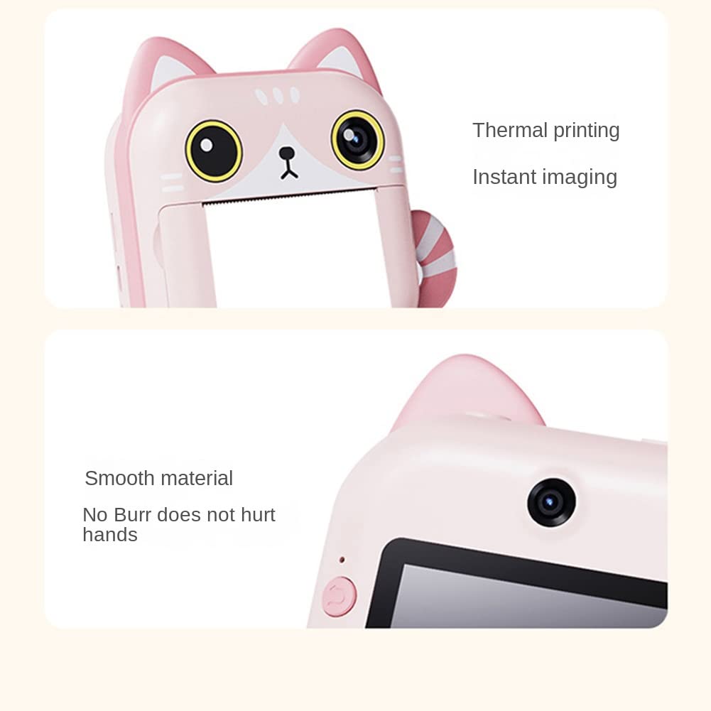 2.4 Inch LCD Digital Camera with Instant Print - Portable Battery-Powered Photo & Video Camera with Green Printer Paper - Perfect for Kids, Travel, Parties & DIY Projects