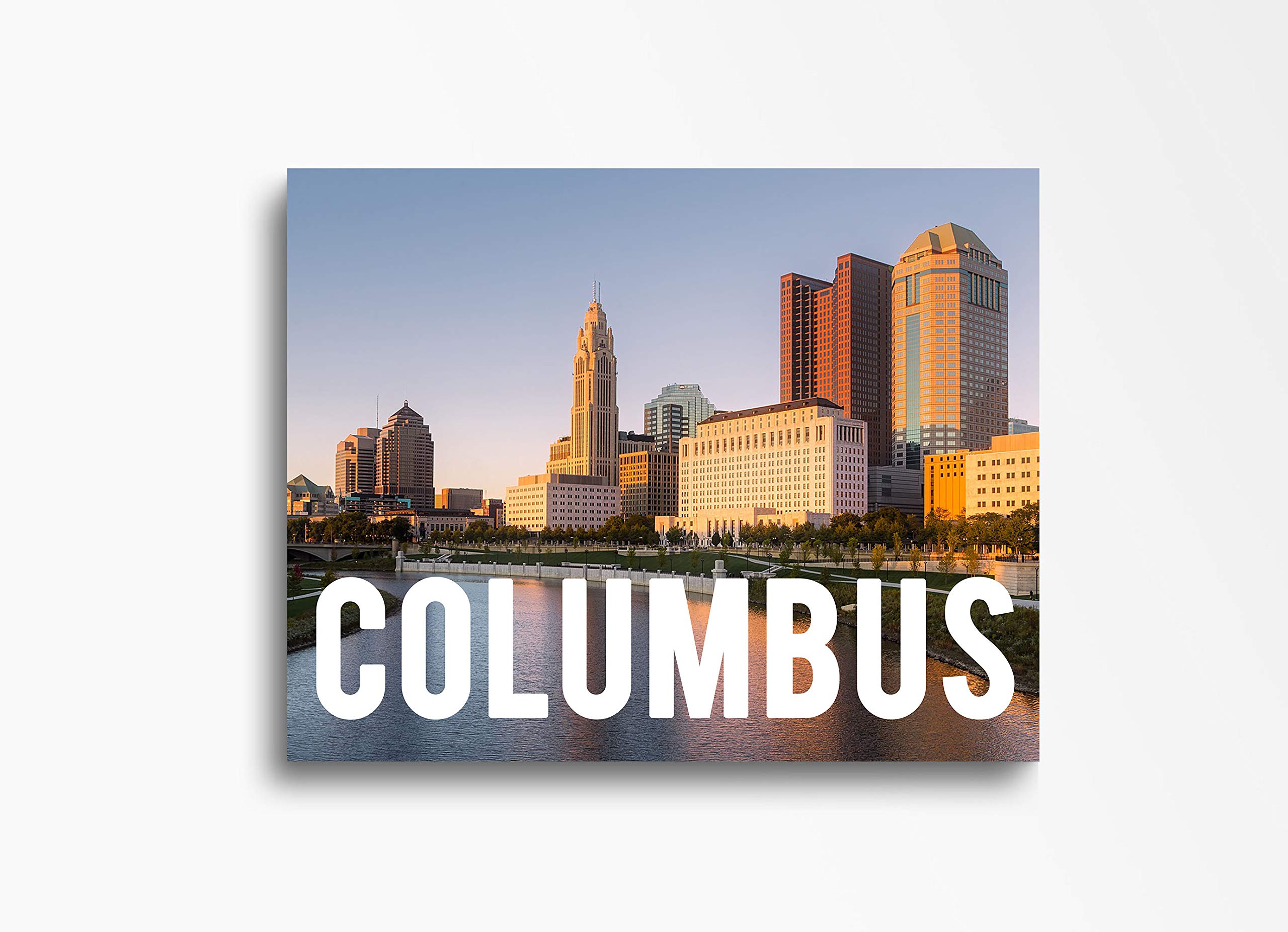 Columbus Skyline Canvas Wall Art 30x40 Inches - Downtown Cityscape Home Decor for Living Room, Bedroom, Office & Kitchen - Ready to Hang Canvas Wall Painting - Perfect Gift for Housewarming & Urban Decor Enthusiasts