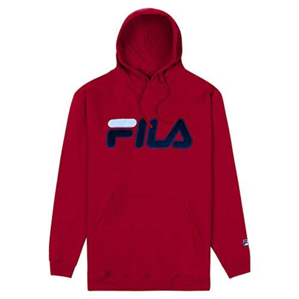 Fila Big and Tall Men's Fleece Hoodie - Warm Winter Pullover Sweatshirt for Casual Wear & Outdoor Activities