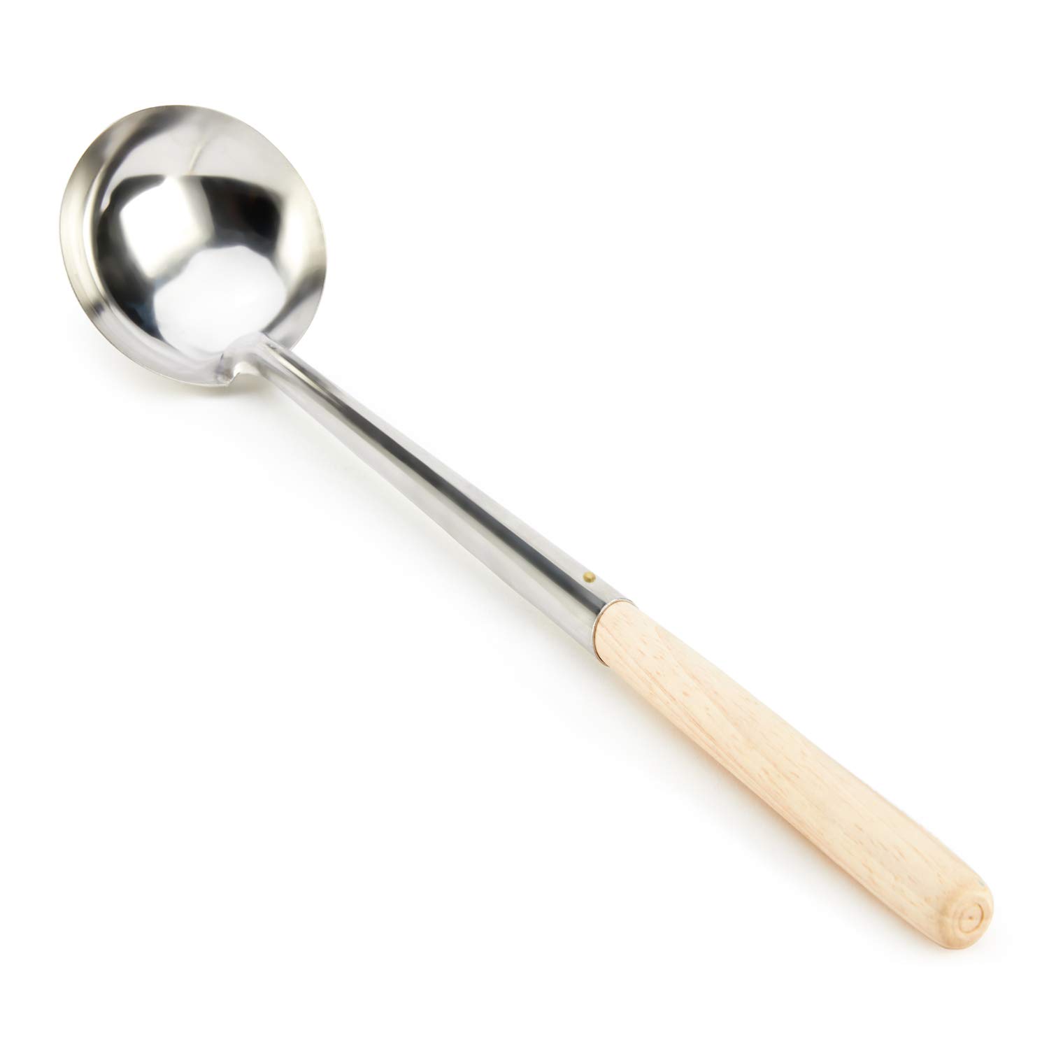 Premium Wooden Bamboo Wok Spatula and Ladle Set - Stainless Steel Kitchen Utensils for Stir-Frying, Cooking & Serving - Perfect for Asian Cuisine, Home Chefs & Restaurant Use