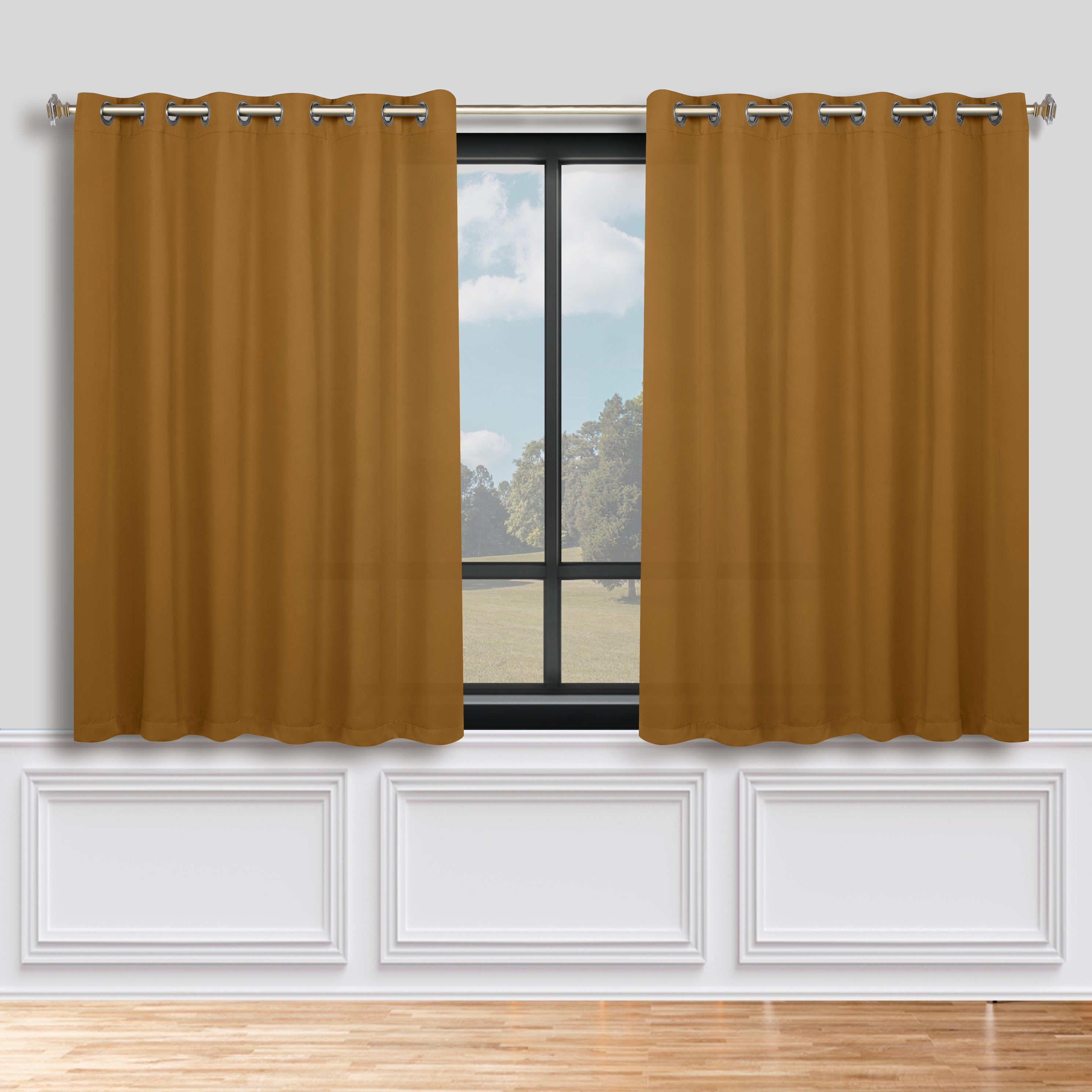 Blackout Curtains Set of 2 - Machine Washable, Room Darkening, Noise Reducing & Thermal Insulated for Bedroom, Nursery & Home Theater