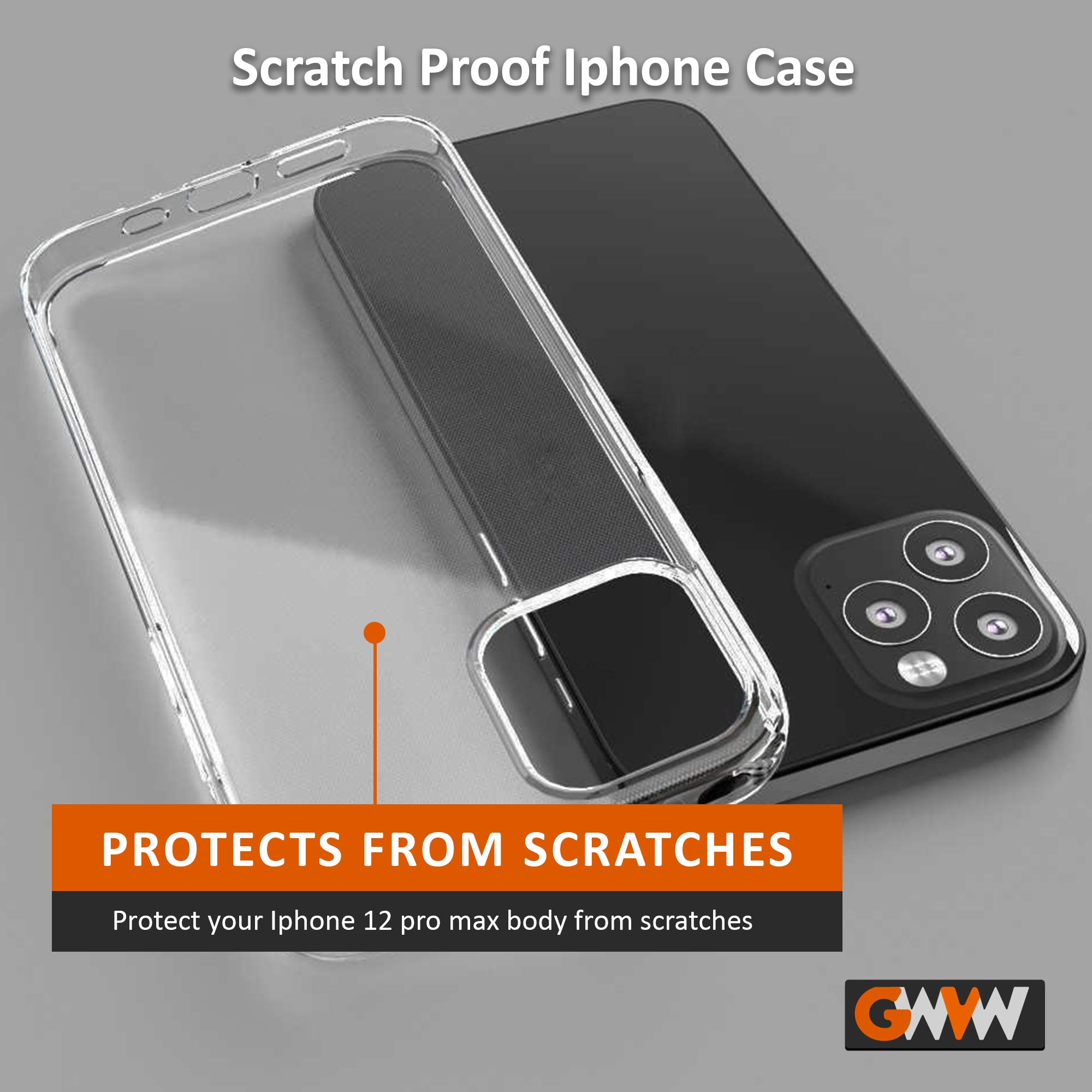 Premium Clear TPU Case for iPhone 12 Pro Max (6.7 inch 2020) - Ultra Slim Protective Phone Cover | Shatterproof & Scratch-Resistant | Perfect for Everyday Use, Travel & Work