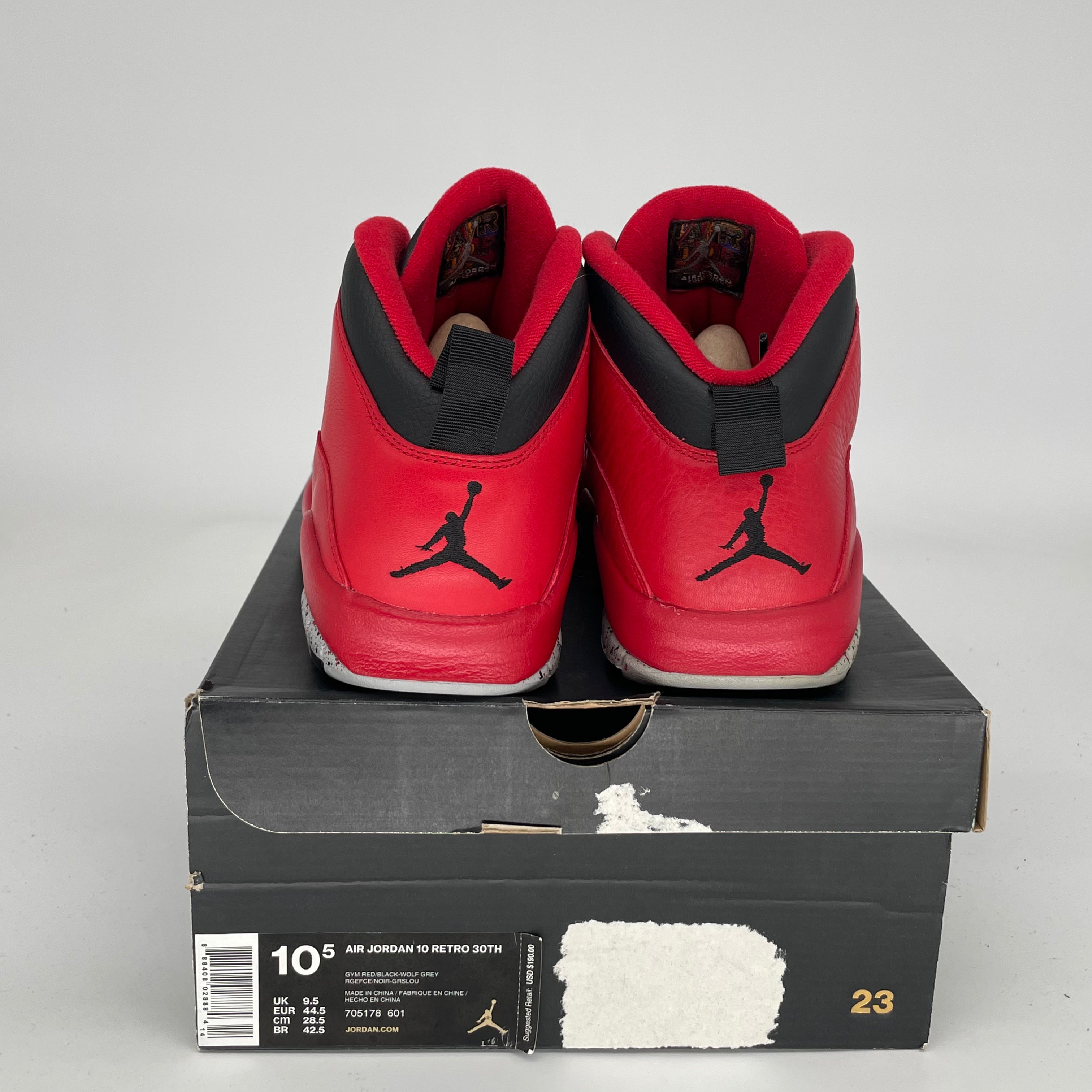AIR JORDAN 10 BULLS OVER BROADWAY Men's Basketball Shoes Size 10.5 - 705178-601 | Retro Sneakers for Streetwear & Sports Performance
