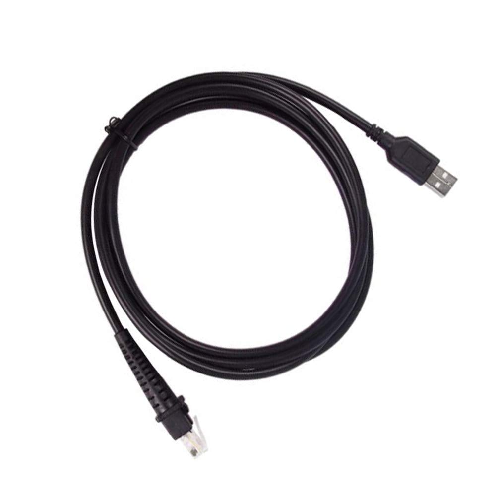 10-Pack 6ft USB Cable for Datalogic Barcode Scanner - Compatible with D100, GD4130, QD2130, GD4430, QW2120, QD2100 Models - Fast Charging & Data Sync for Retail, Warehouse & Inventory Management