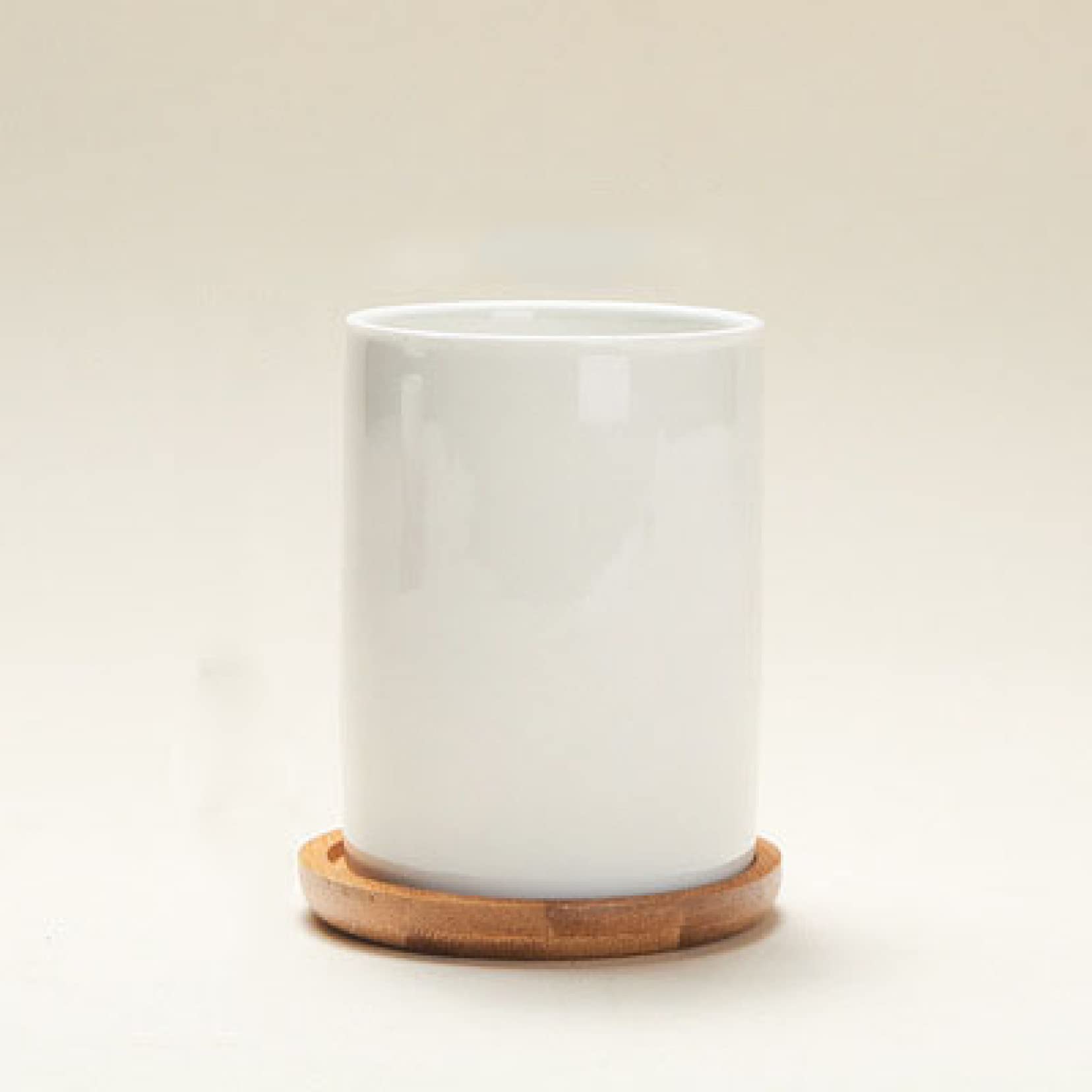 White Porcelain Mini Ceramic Flower Pot Set - Small Bonsai Planter for Succulents, Herbs & Indoor Plants - Elegant Home & Office Decor for Windowsill, Desk, Garden & Wedding Centerpieces