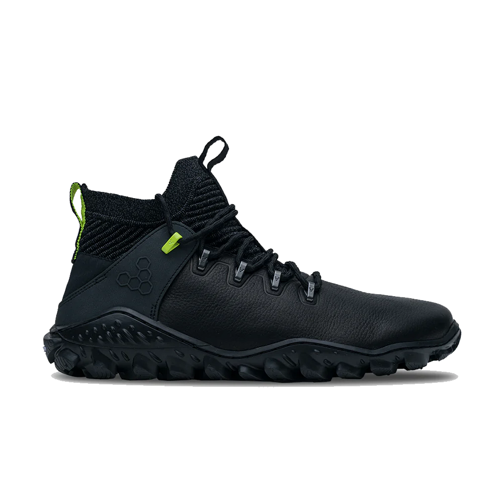 Vivobarefoot Magna Forest ESC Men's Barefoot Shoes - Obsidian/Lime - Trail Running, Hiking & Outdoor Adventure Footwear
