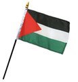 4x6 Inch Palestine Miniature Desk Flag - Small Stick Flag for Office, Home, or Classroom Decor - Perfect for Patriotic Displays, Events, and Cultural Celebrations