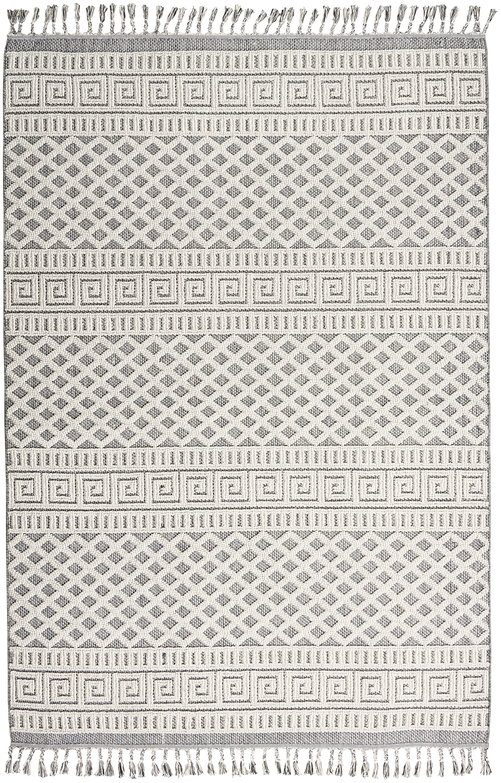 Nourison Elwood Ivory/Slate 5'3