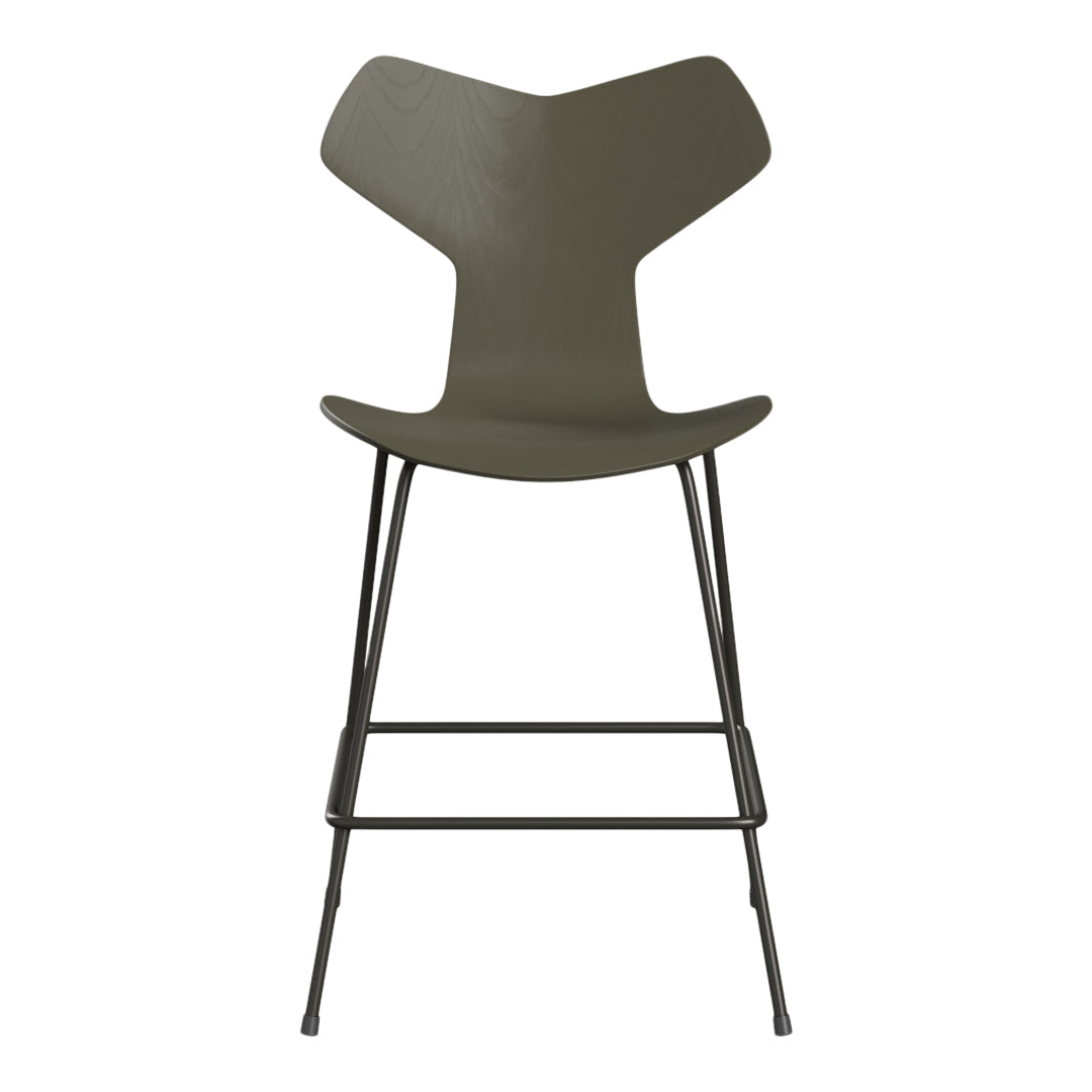 Grand Prix Counter Chair 3138 - Modern Bar Stool with Swivel Seat for Kitchen Island, Breakfast Bar & Home Decor - Adjustable Height & Comfortable Back Support