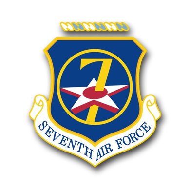 US Air Force 7th Air Force Vinyl Decal Sticker - 5.5 Inch Military Emblem for Cars, Laptops & Windows - Patriotic Air Force Gifts for Veterans & Enthusiasts