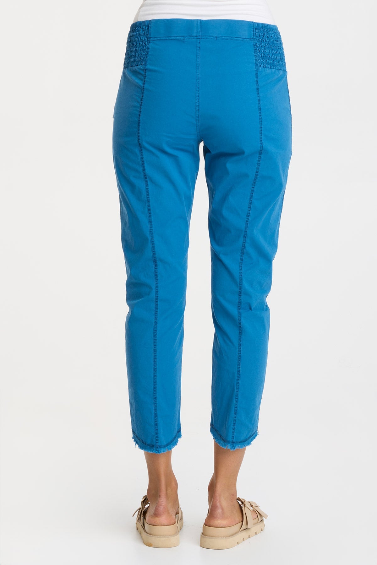 Acker Slim Fit Men's Pants - Poseidon Pigment Blue Stretchable Comfortable Trousers for Business Casual & Office Wear