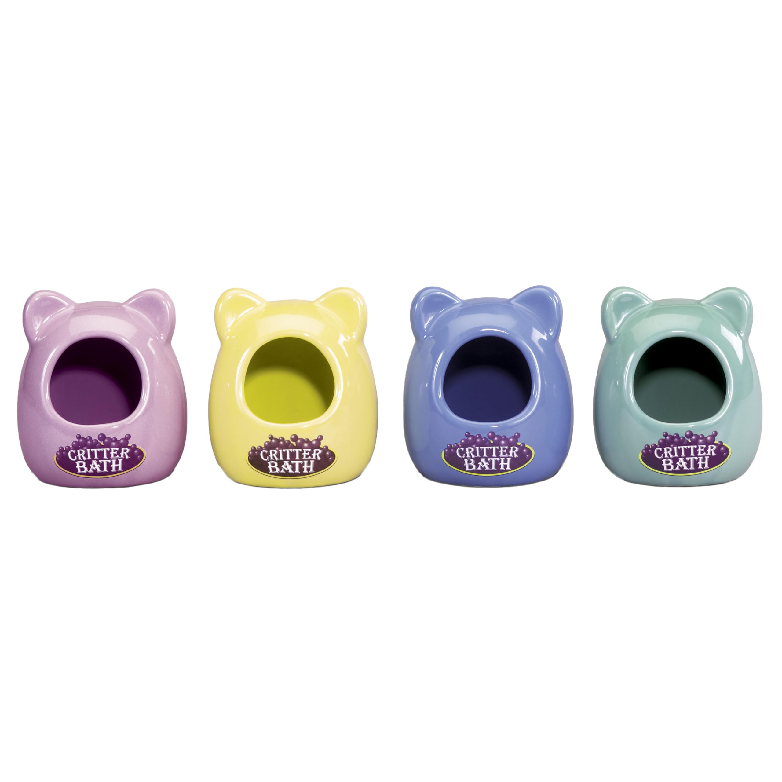 Kaytee Ceramic Small Animal Bath - Safe & Durable Pet Bathing Dish for Hamsters, Guinea Pigs, Rabbits | Perfect for Cage Cleaning & Grooming Sessions