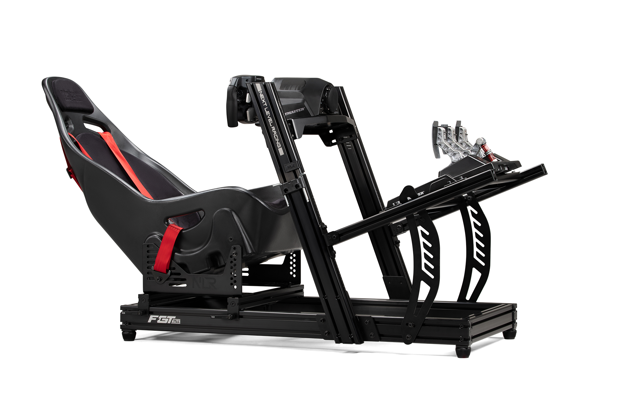 Next Level Racing F-GT Elite Lite Wheel Plate Edition - Adjustable Racing Simulator Cockpit for PC, PS5, Xbox | Perfect for Home Gaming & Professional Esports Training