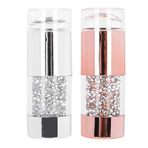 Flexible Silicone Nail Stampers - Double-Ended Nail Art Stamping Tool for Manicure & Nail Design | Perfect for DIY Home Nail Art, Salon Professionals & Nail Enthusiasts
