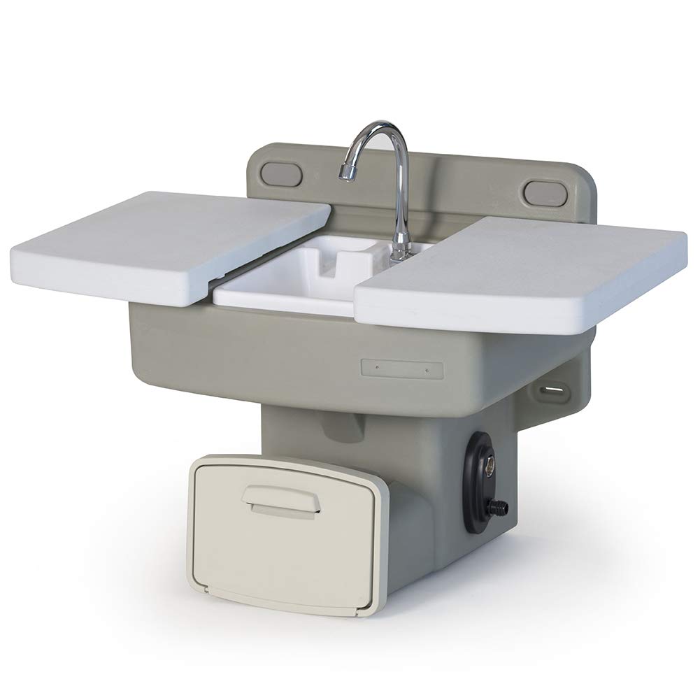 Wall Mounted Outdoor Garden Sink with Hose Holder - Durable Stainless Steel Utility Sink for Patio, Backyard, and Gardening Use