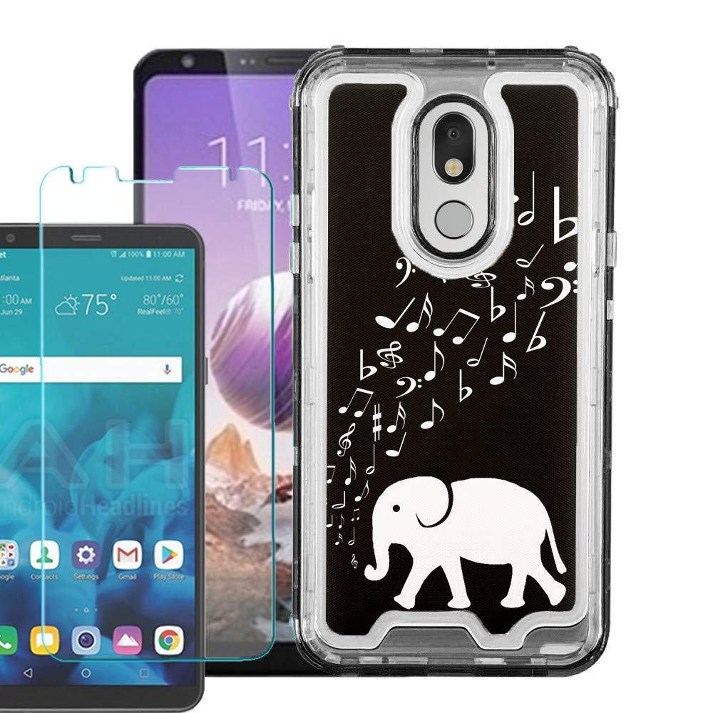 LG Stylo 5 Case with Screen Protector - Shockproof Hybrid Cover for Music Lovers