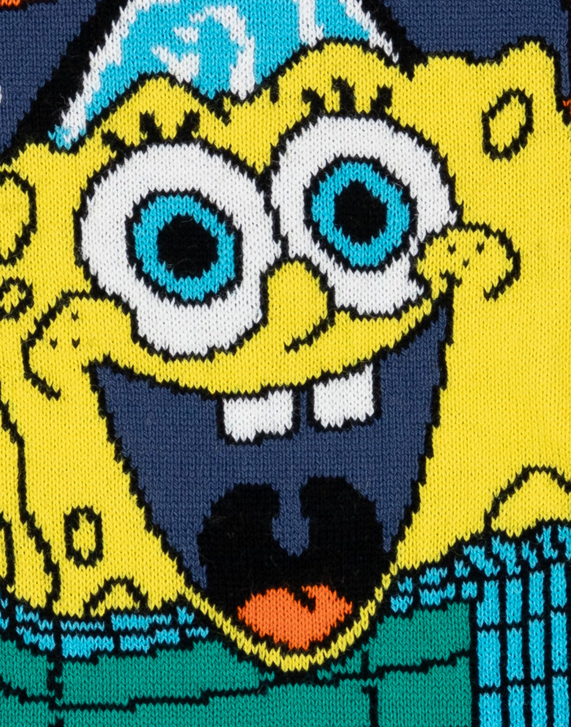 SpongeBob SquarePants Kids Christmas Sweater - Blue Let It Snow Graphic Knit Pullover | Festive Holiday Gift for Boys & Girls | Perfect for Christmas Parties & Family Photos