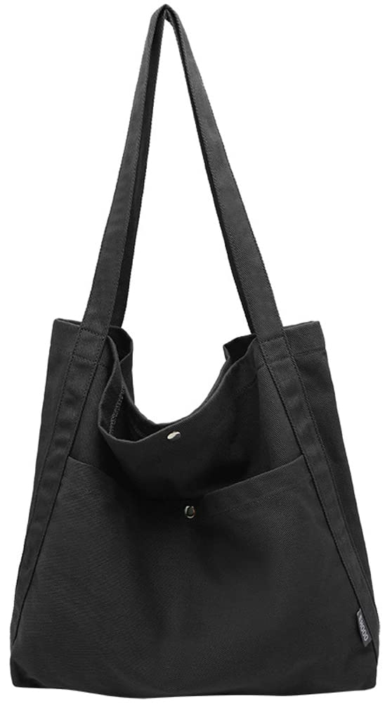 Stylish Large Canvas Tote Bag for Women - Durable Shoulder Purse, Spacious Satchel Handbag for Travel, Work & Everyday Use | Perfect as Beach Bag, Shopping Tote & Commuter Bag