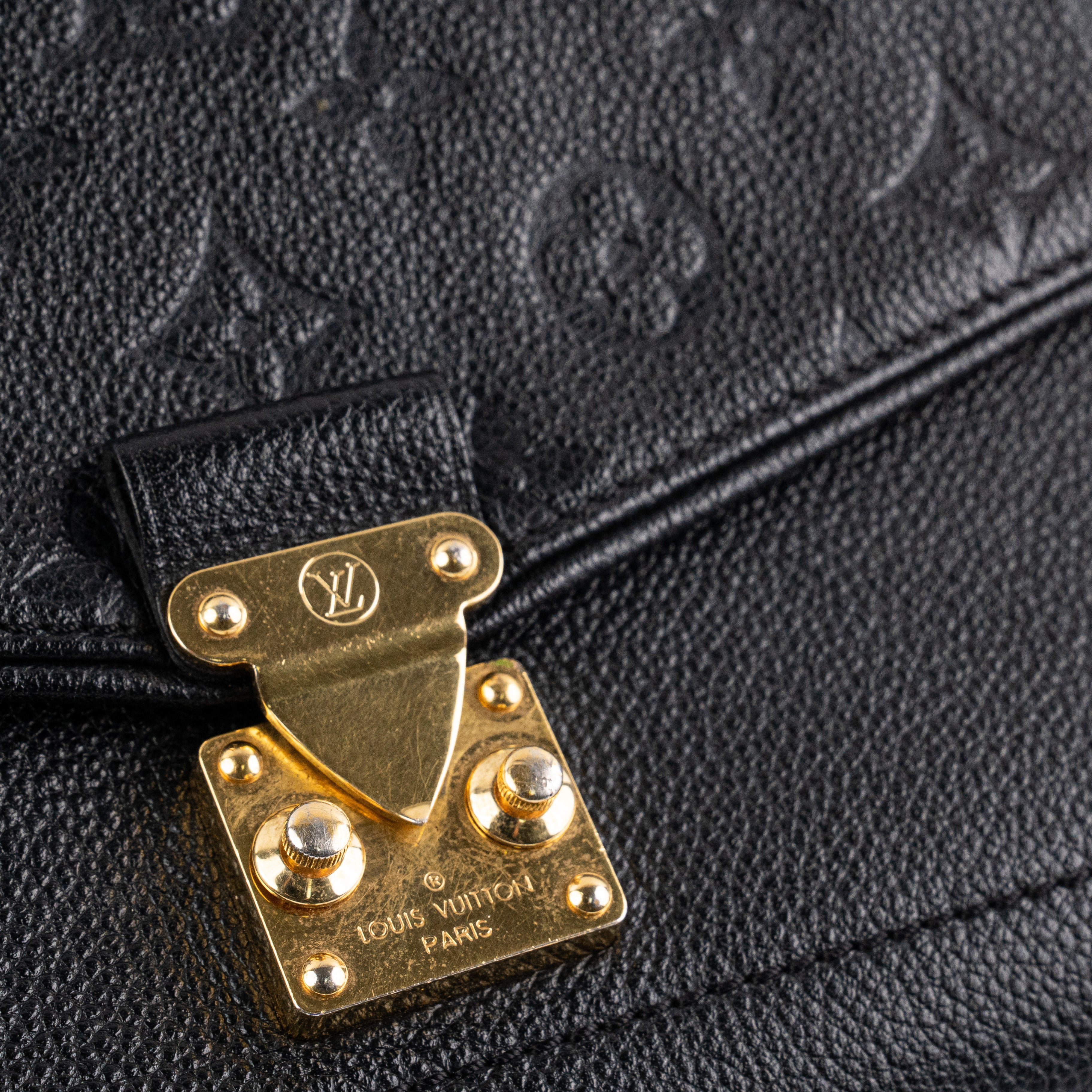 Louis Vuitton Saint Germain MM Empreinte Leather Handbag in Black - 18/7 Stainless Steel Hardware - Perfect for Work, Travel & Everyday Luxury