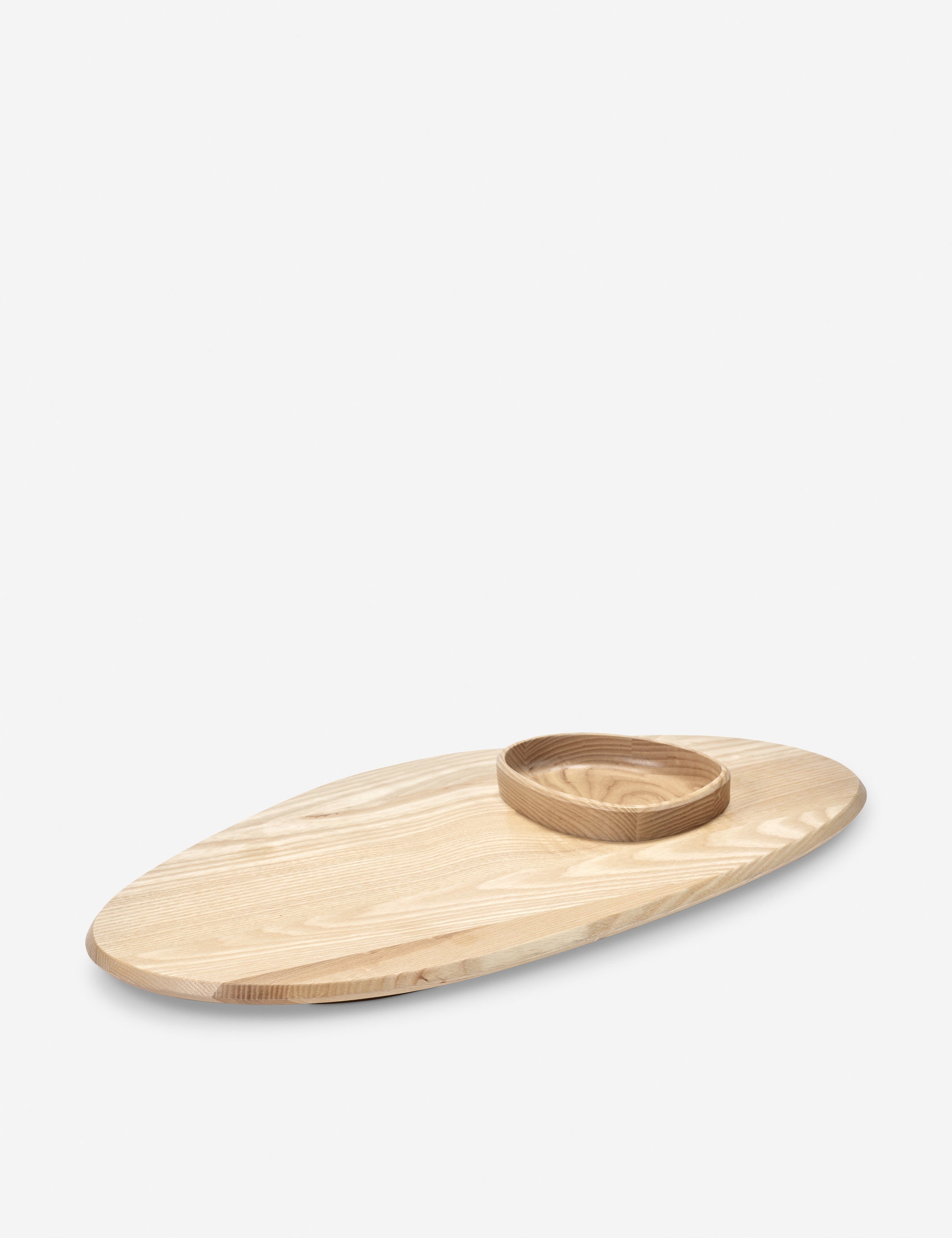 Kelly Wearstler x Serax Dune Ash Wood Serveware Set - Elegant Serving Platters & Bowls for Entertaining, Dining & Home Decor