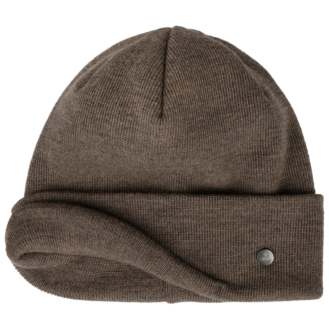 Lierys Premium Merino Wool Knit Beanie with Foldable Cuff - Warm Winter Hat for Men & Women - Perfect for Skiing, Hiking, and Outdoor Activities