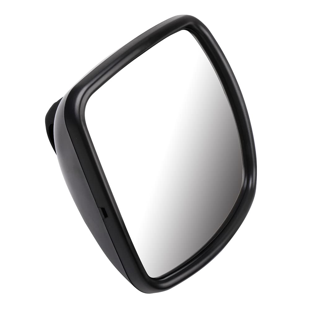 Heated Black Housing Side Hood Mirror Replacement for Freightliner M2 100 106 112 114SD (2003-2017) - Wide Angle Truck Mirror with Smaller Design - Perfect for Enhanced Visibility and Safety While Driving