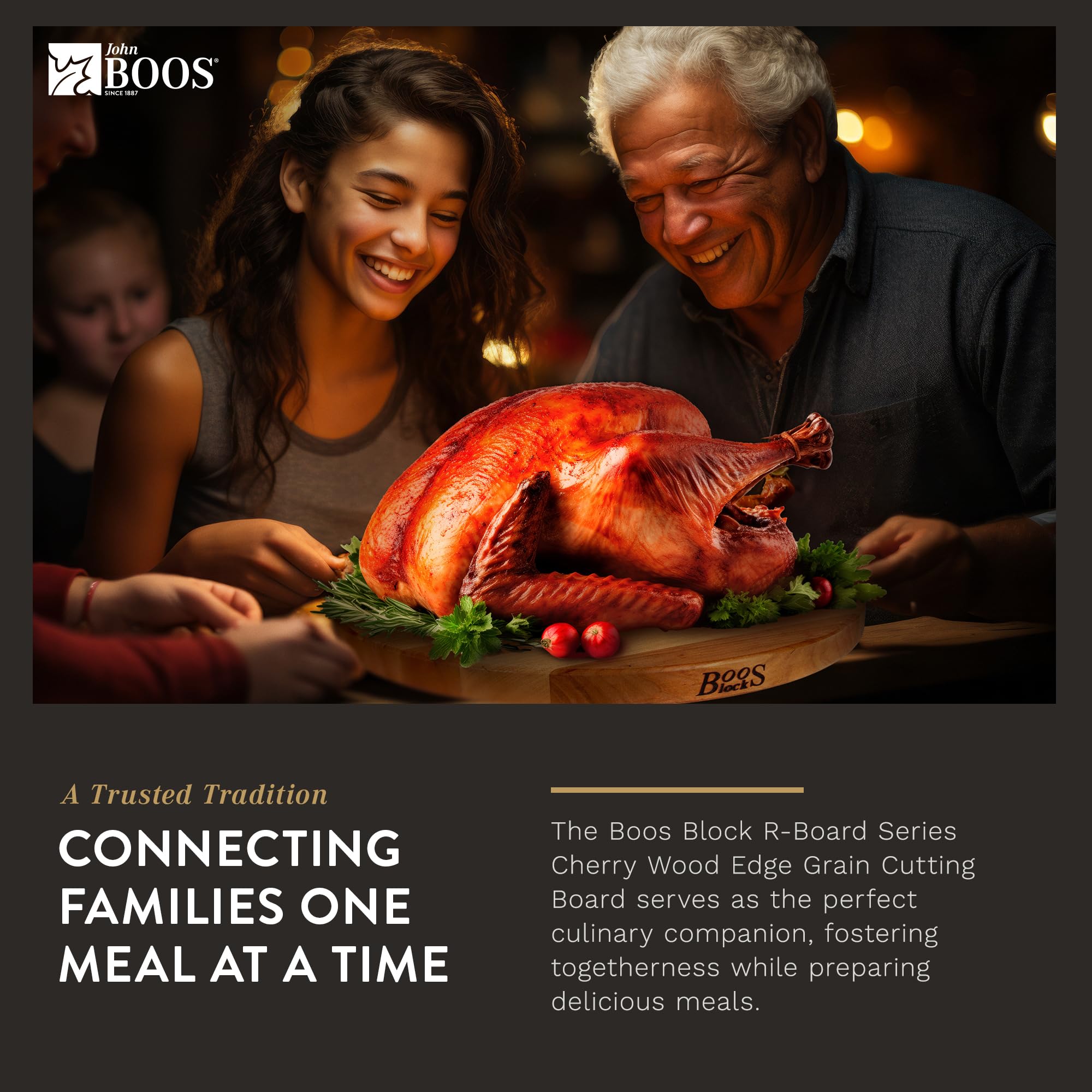 John Boos Premium Reversible Wood Cutting Board - 18x18 Inch Large Cherry Wood Chopping Block with Oil Finish, 1.5-Inch Thick - Perfect for Kitchen Prep, Meat Cutting & Serving Charcuterie