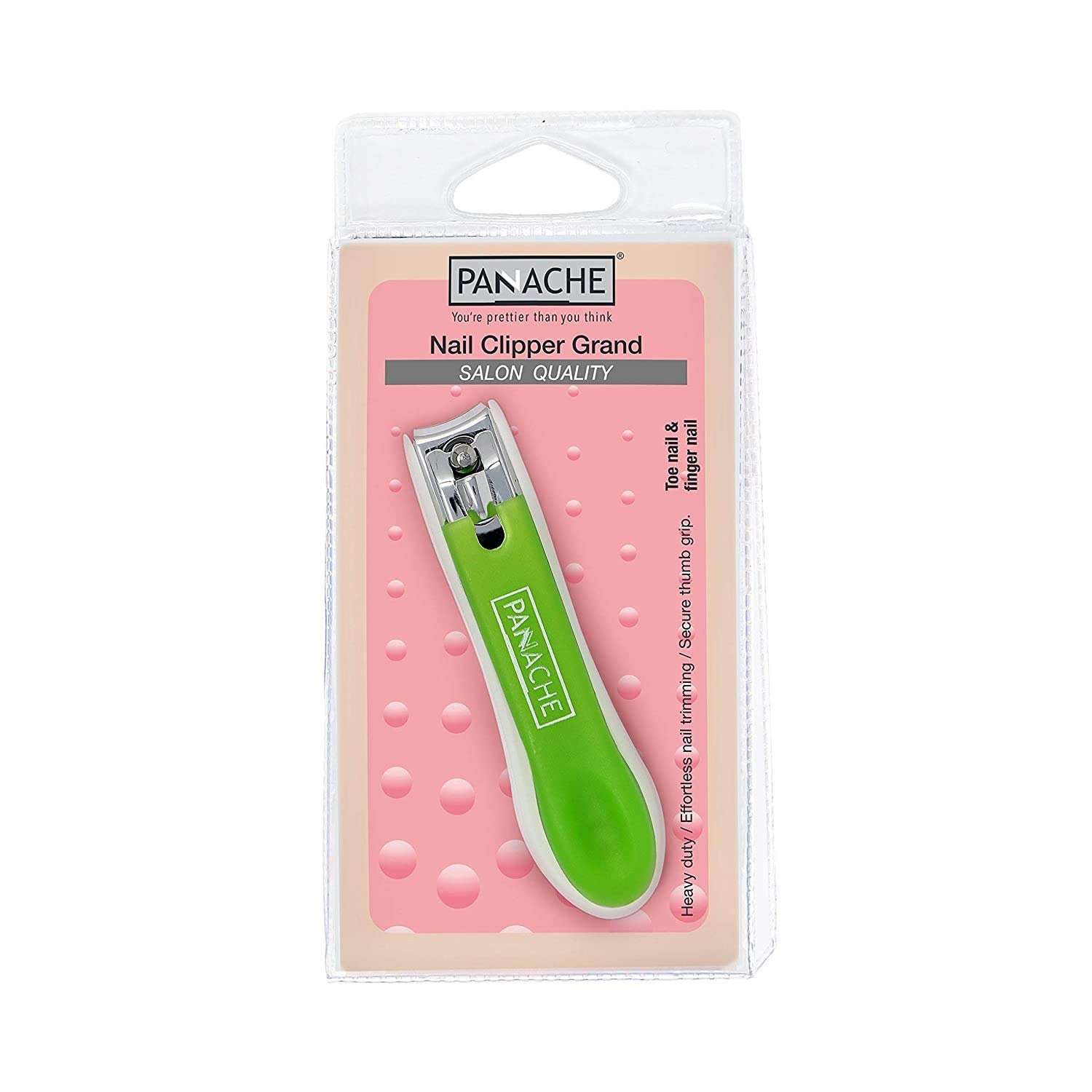 Premium Panache Nail Clipper Grand - Professional Stainless Steel Nail Trimmer for Men & Women - Perfect for Home, Travel, and Salon Use