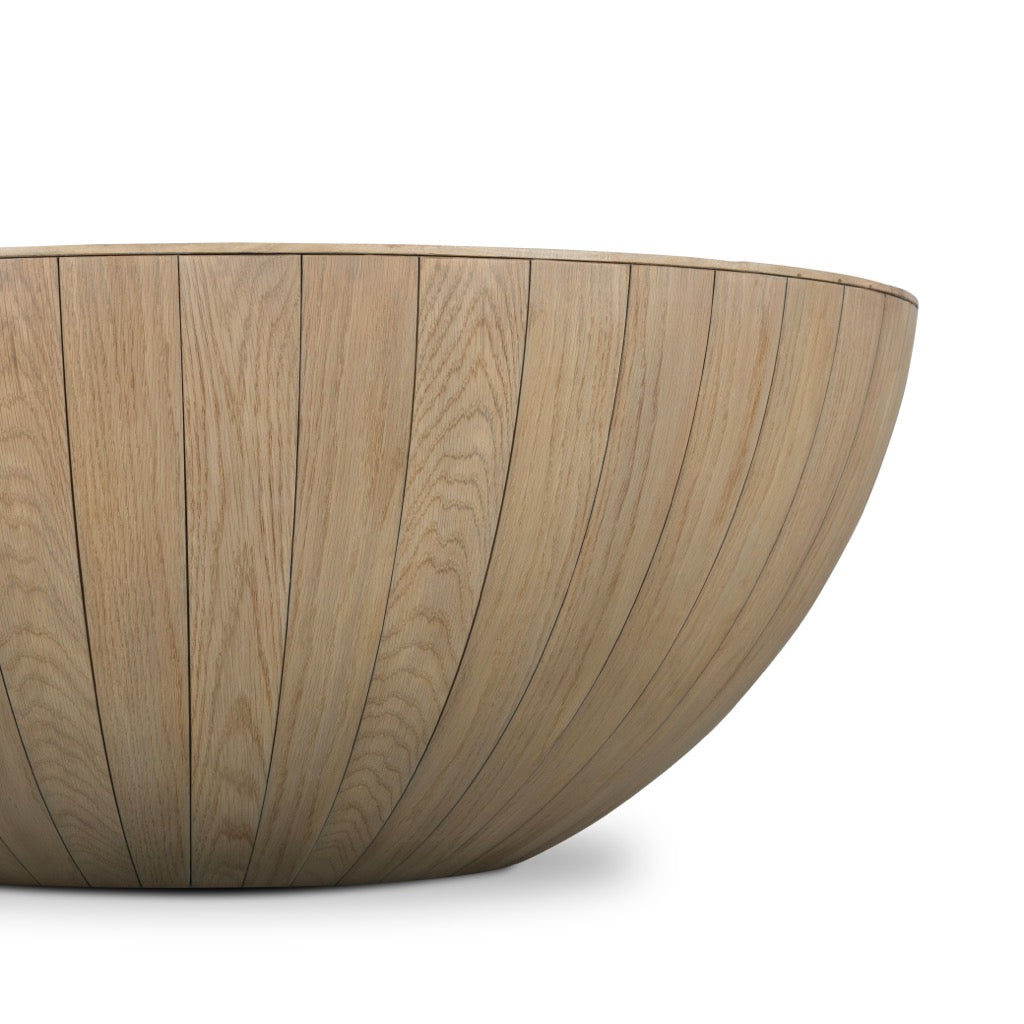 Ryan Oak Coffee Table - Natural Solid Oak Wood for Living Room, Lounge & Office - Rustic Modern Furniture for Home Decor
