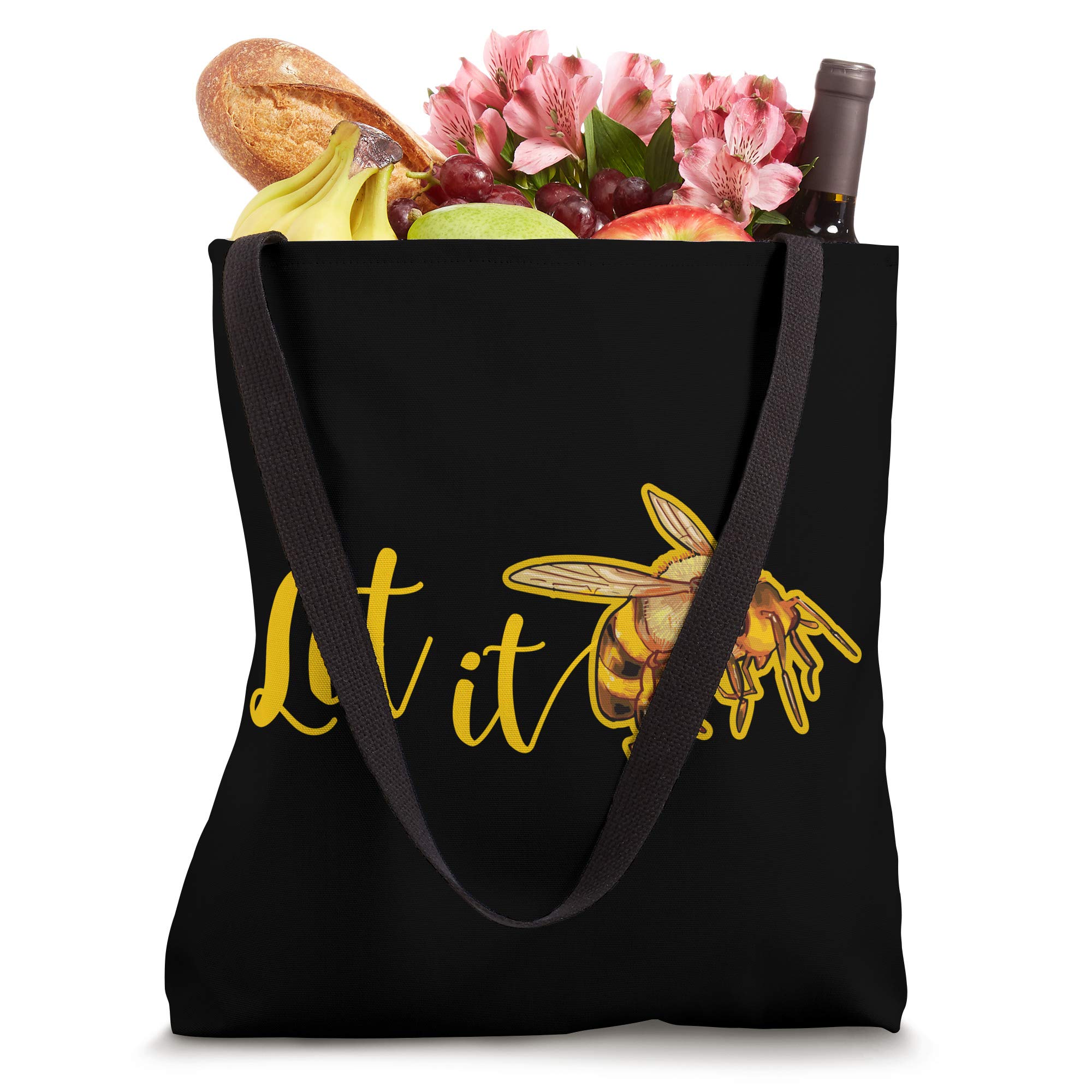 Beekeeper Gift - 'Let It Bee' Cute Honey Bee Tote Bag for Beekeeping & Gardening | Perfect for Farmers Market, Picnics & Outdoor Activities