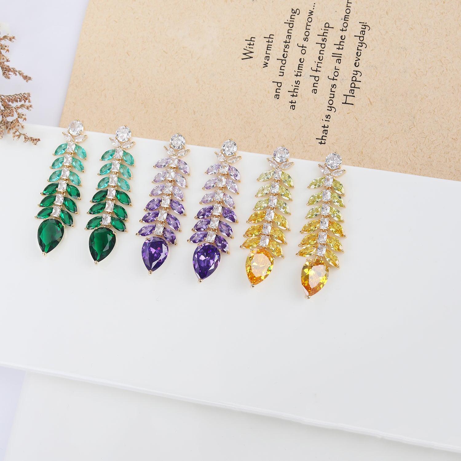 Trendy Zircon Bone Dangle Earrings for Women - Elegant Party Jewelry for Girls' Gatherings & Special Occasions - CE11719