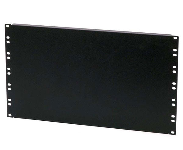 6U Blank Flanged Network Rack Panel - Server Cabinet Accessory for Data Center & IT Equipment Organization