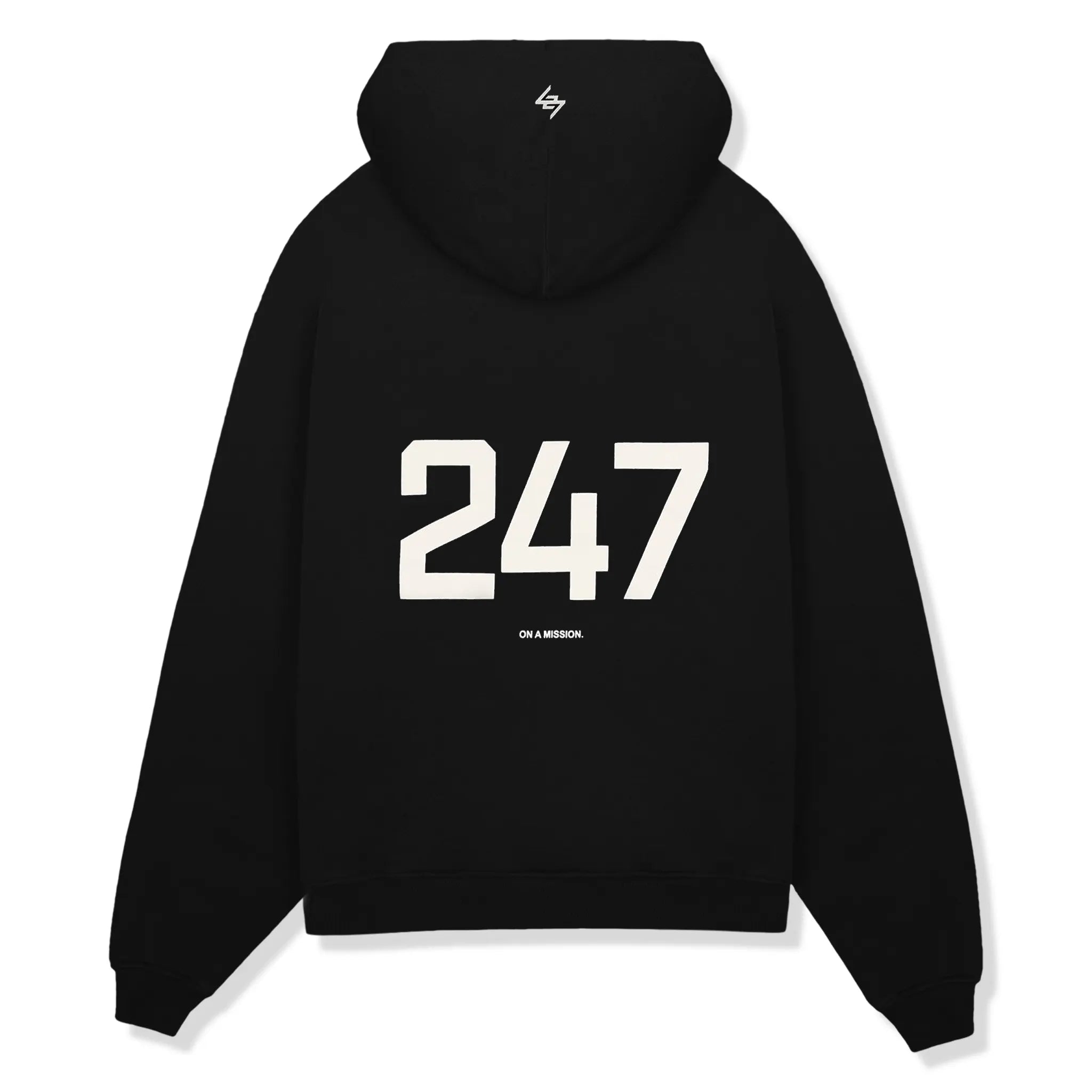 Represent 247 Oversized Jet Black Hoodie for Men & Women - Streetwear Fashion, Comfortable Pullover Sweatshirt - Perfect for Casual Wear, Gym, and Outdoor Activities